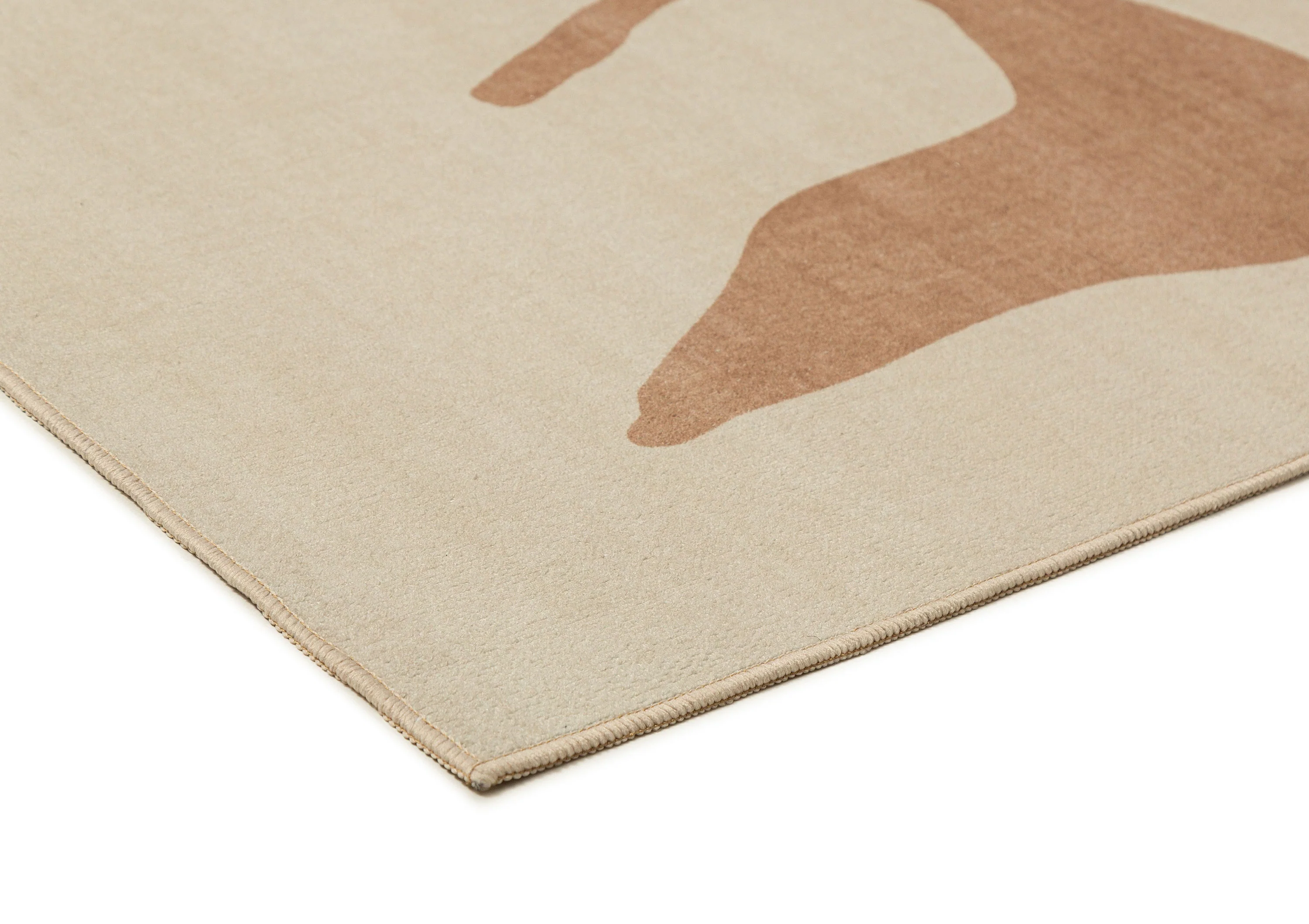 Aara Terracotta and Cream Botanical Washable Rug - Image 11