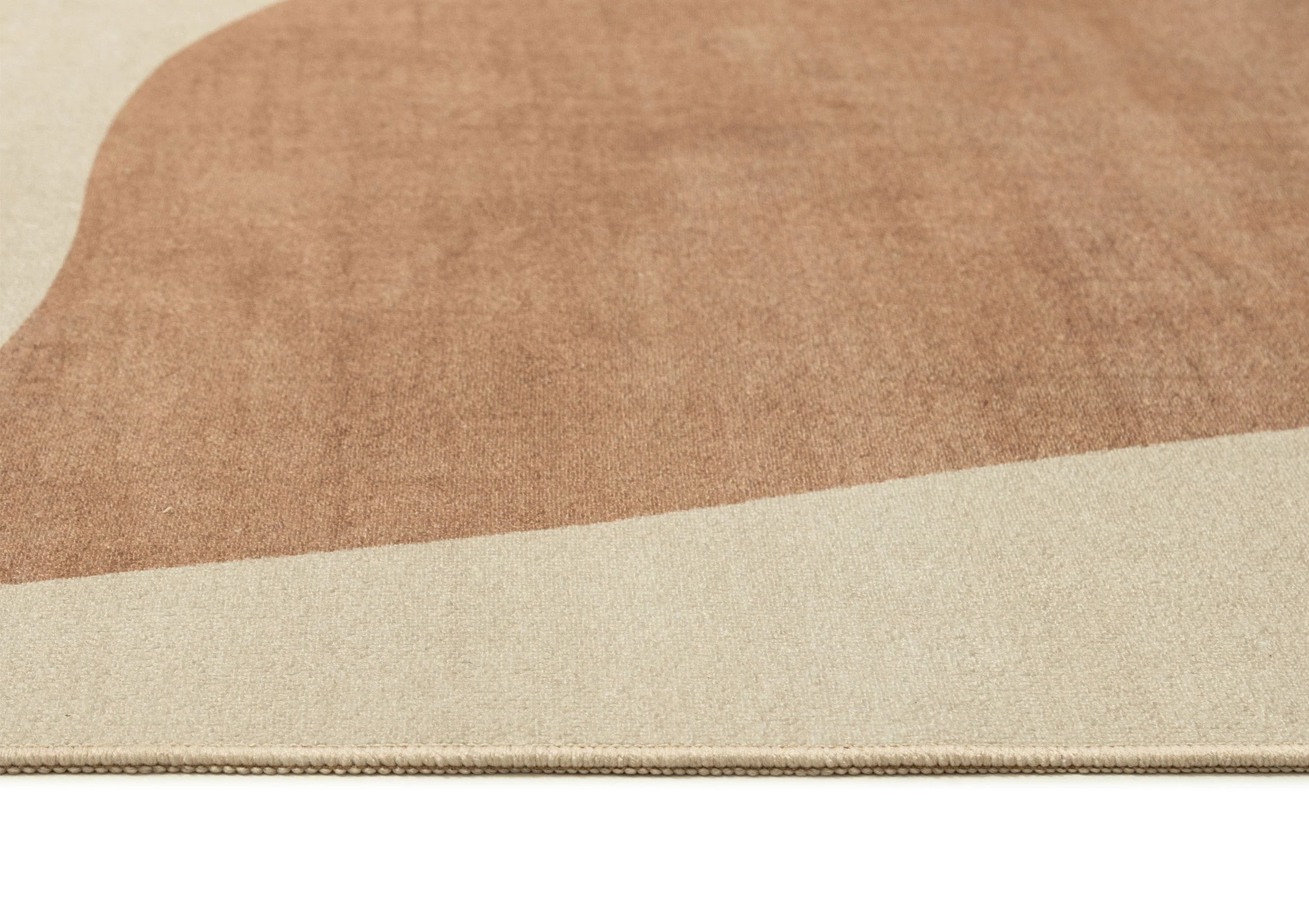 Aara Terracotta and Cream Botanical Washable Rug - Image 12