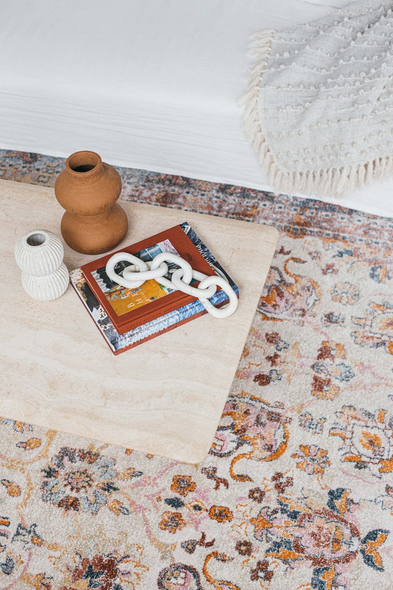 Addison Cream and Purple Multi-Colour Distressed Rug - Image 15