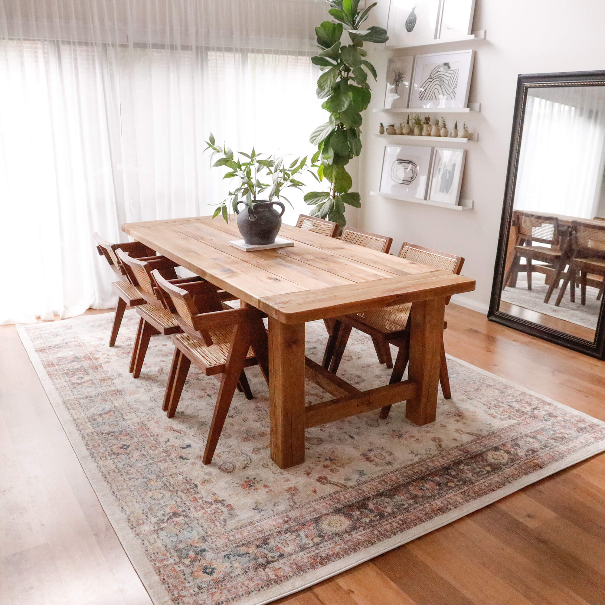 Addison Cream and Purple Multi-Colour Distressed Rug - Image 4