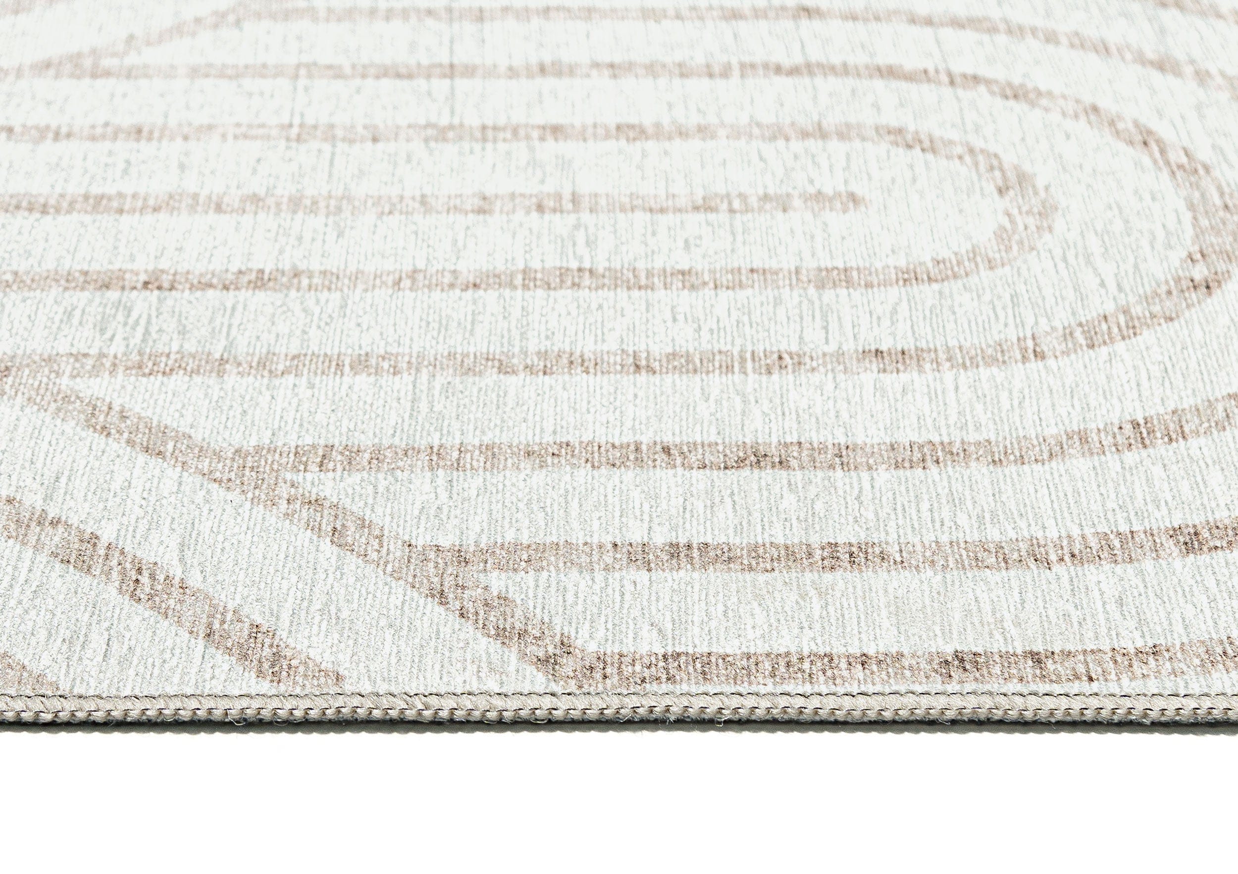 Adlin Beige Cream Indoor Outdoor Washable Rug - Image 3