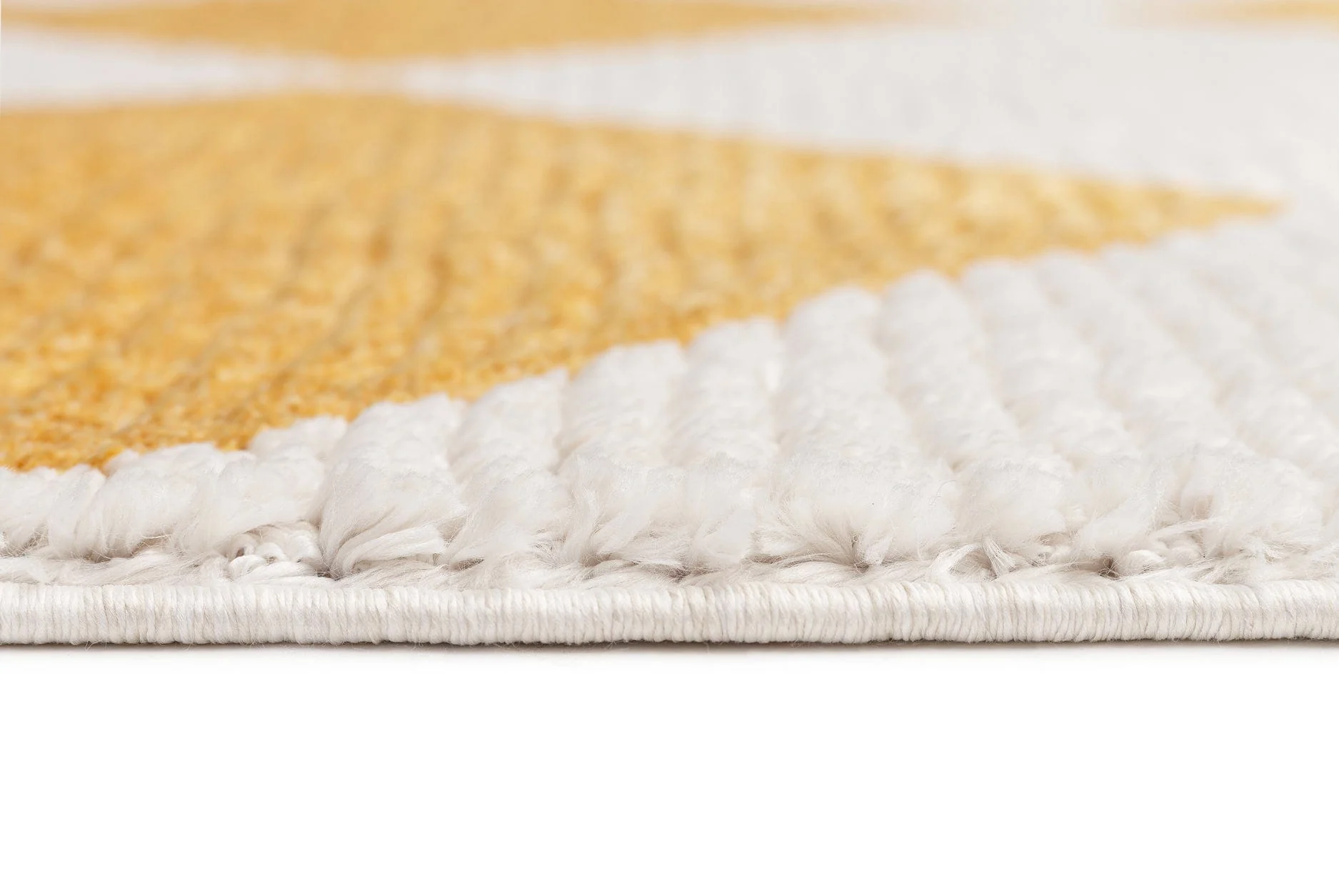 Agatha Ivory and Yellow Checkered Rug - Image 12