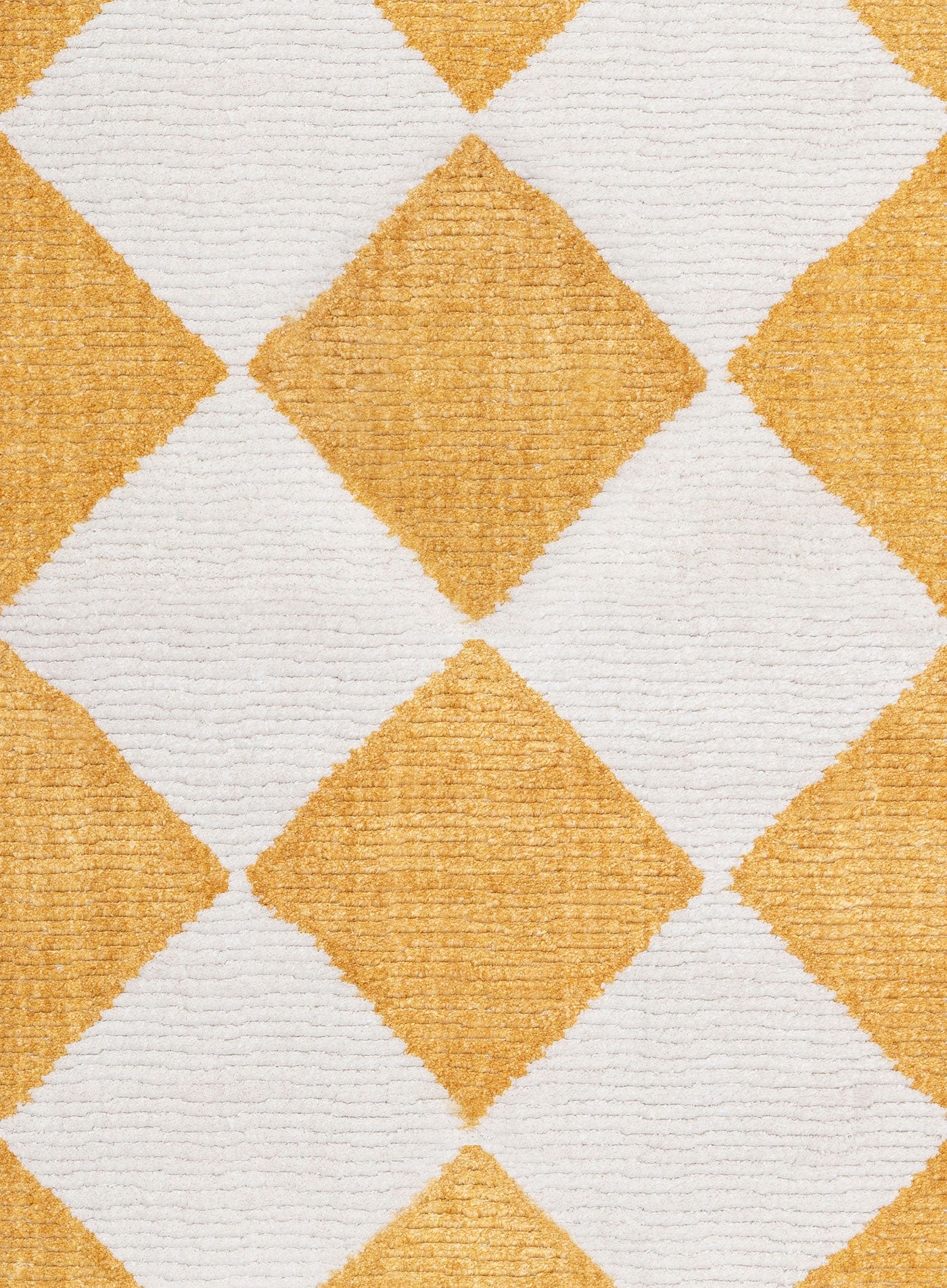 Agatha Ivory and Yellow Checkered Rug - Image 13