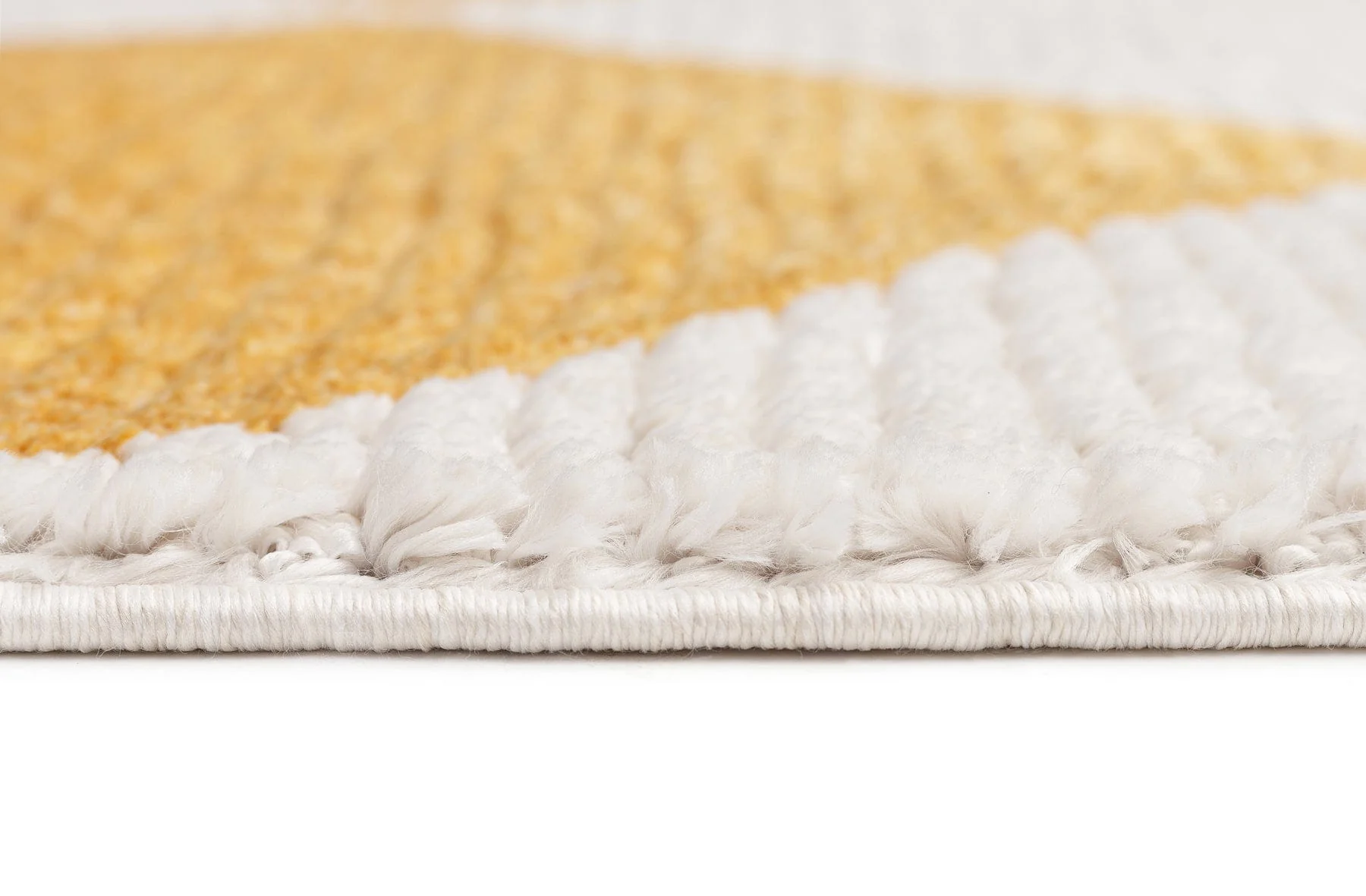 Agatha Ivory and Yellow Checkered Runner Rug - Image 10