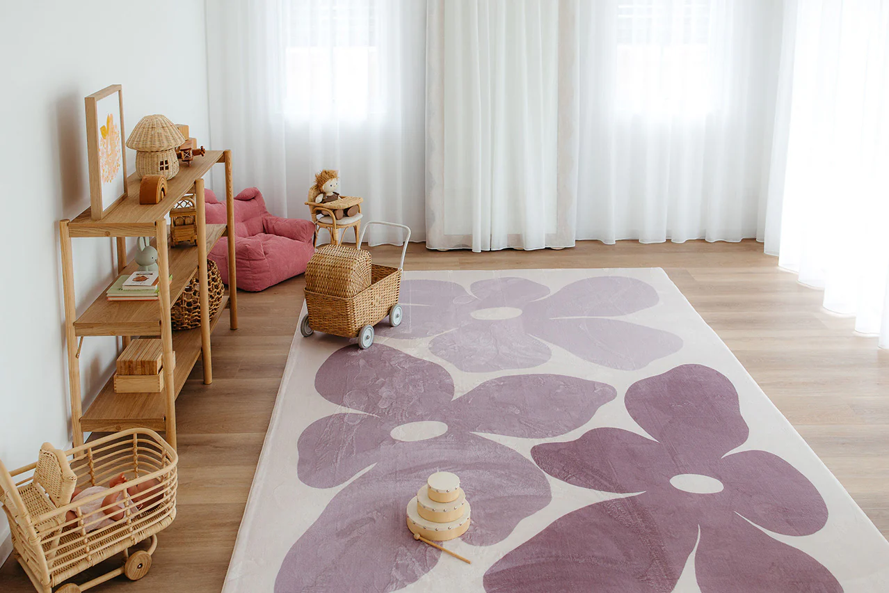 Aica Purple Flowers Rollie Pollie Playmat - Image 3