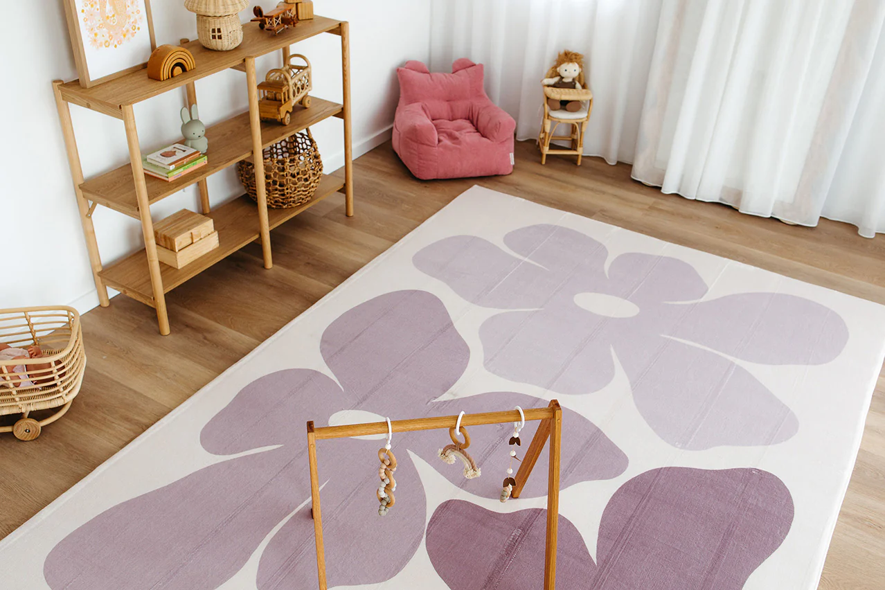 Aica Purple Flowers Rollie Pollie Playmat - Image 6