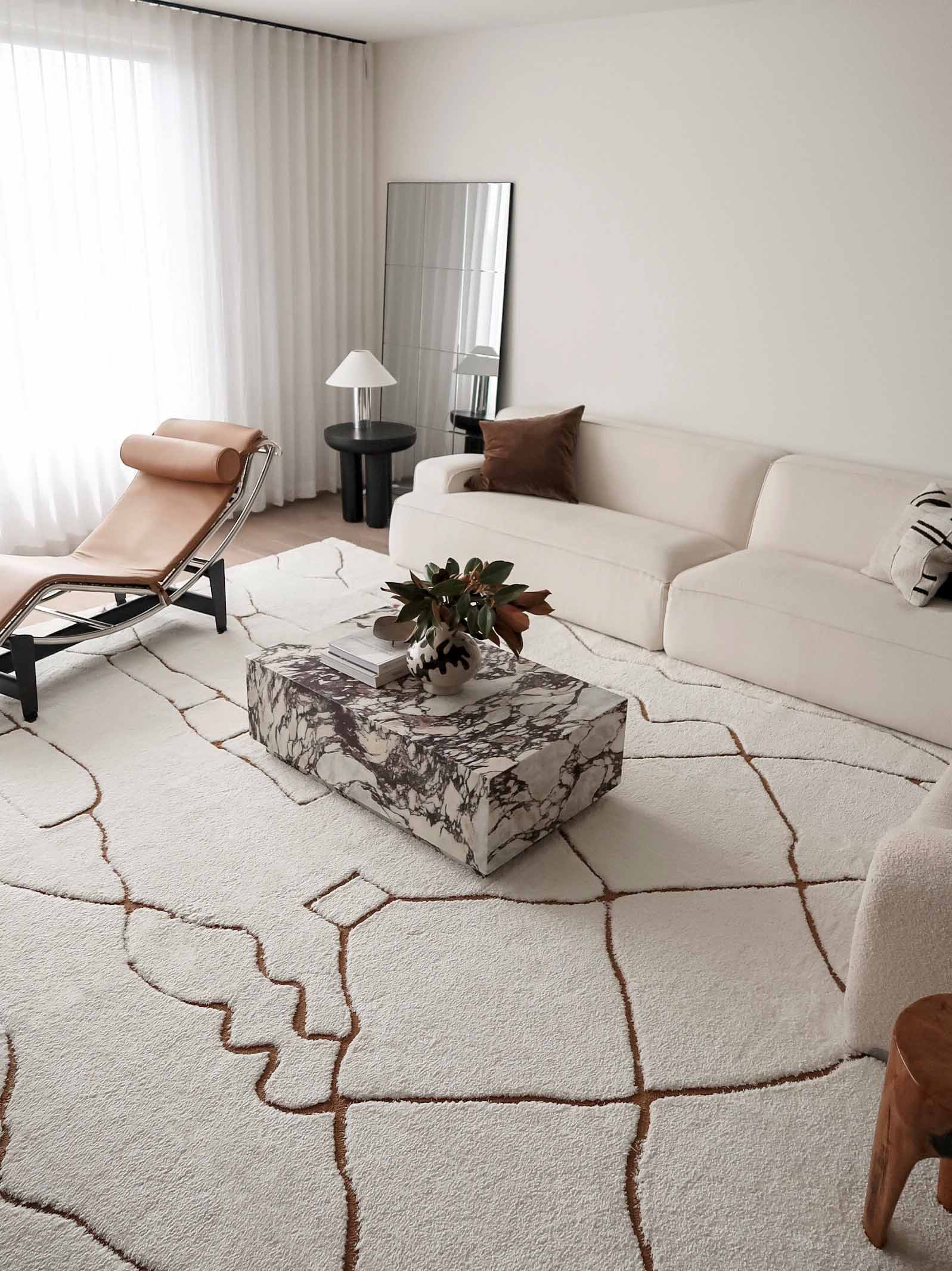 Alayna Cream and Gold Tribal Shag Rug - Image 13