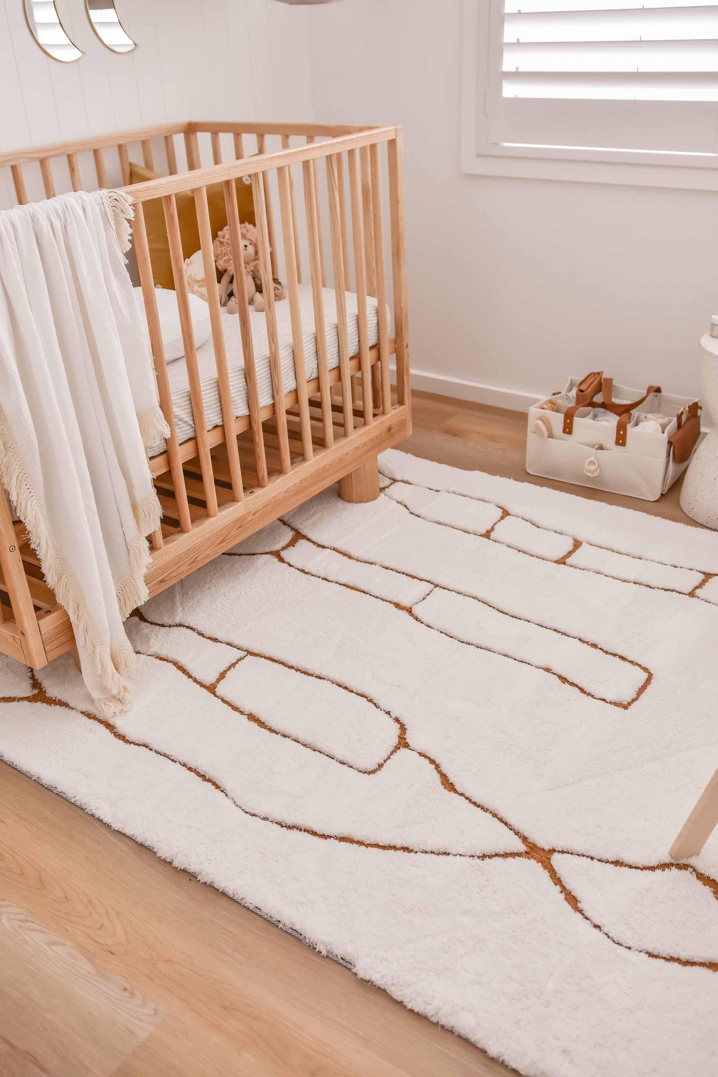 Alayna Cream and Gold Tribal Shag Rug - Image 9