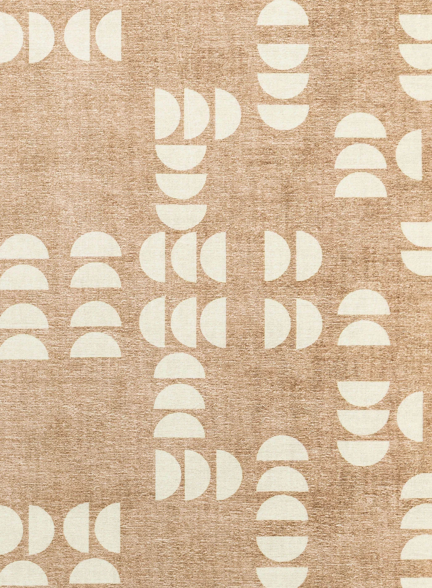 Alba Beige and Ivory Geometric Rollie Pollie Round Playmat - Image 4