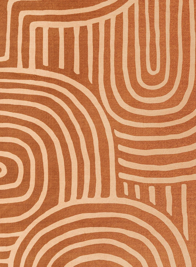 Alef Terracotta Abstract Rollie Pollie Playmat - Image 10