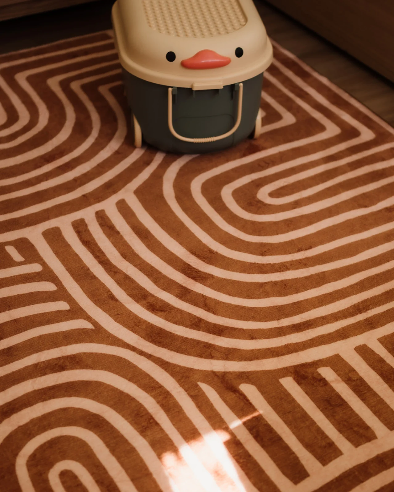Alef Terracotta Abstract Rollie Pollie Playmat - Image 4