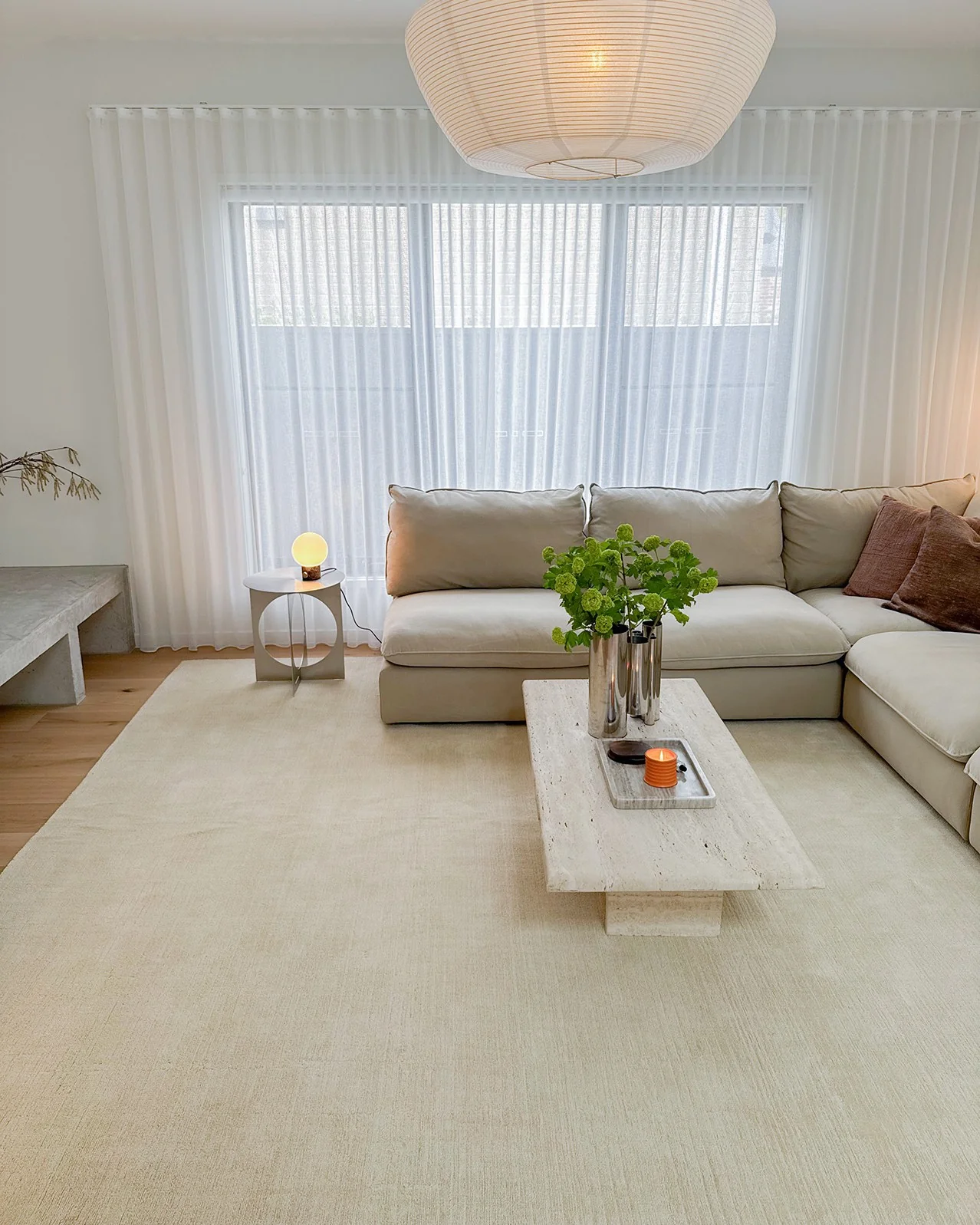 Alek Cream Handwoven Rug - Image 2