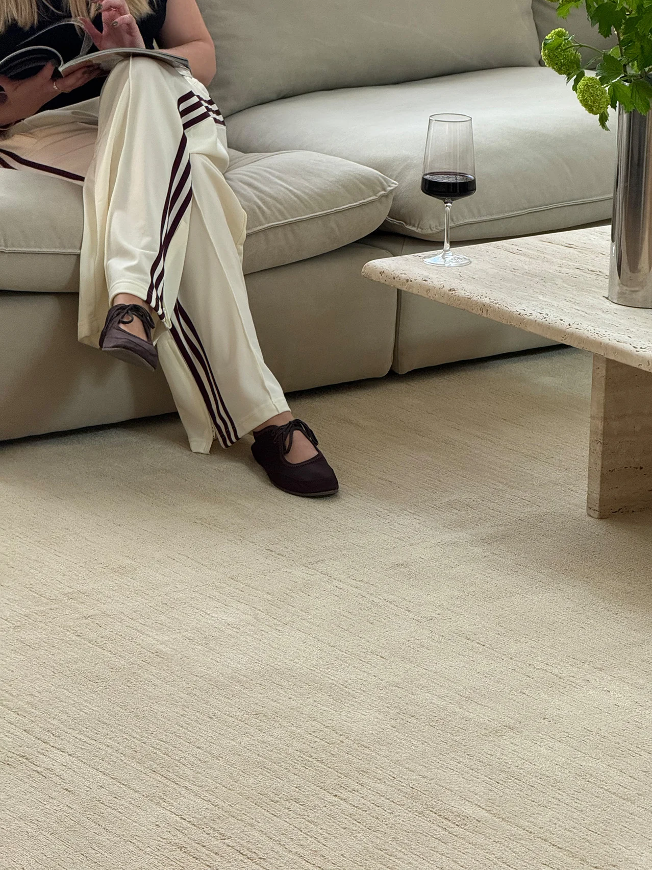 Alek Cream Handwoven Rug - Image 3