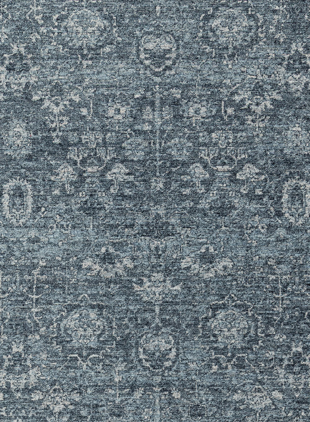 Alexis Tonal Distressed Blue Runner Rug - Image 5
