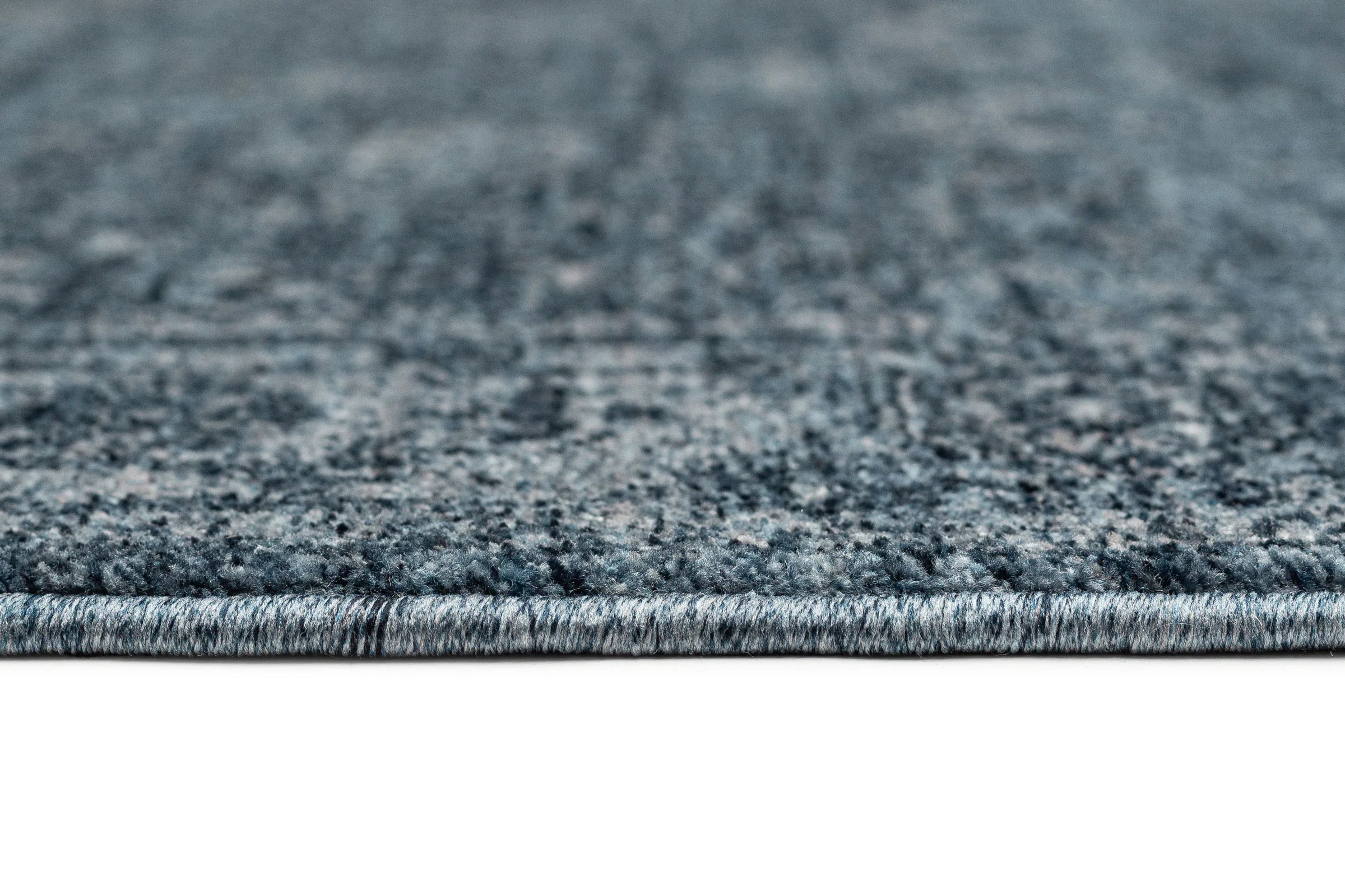 Alexis Tonal Distressed Blue Runner Rug - Image 6