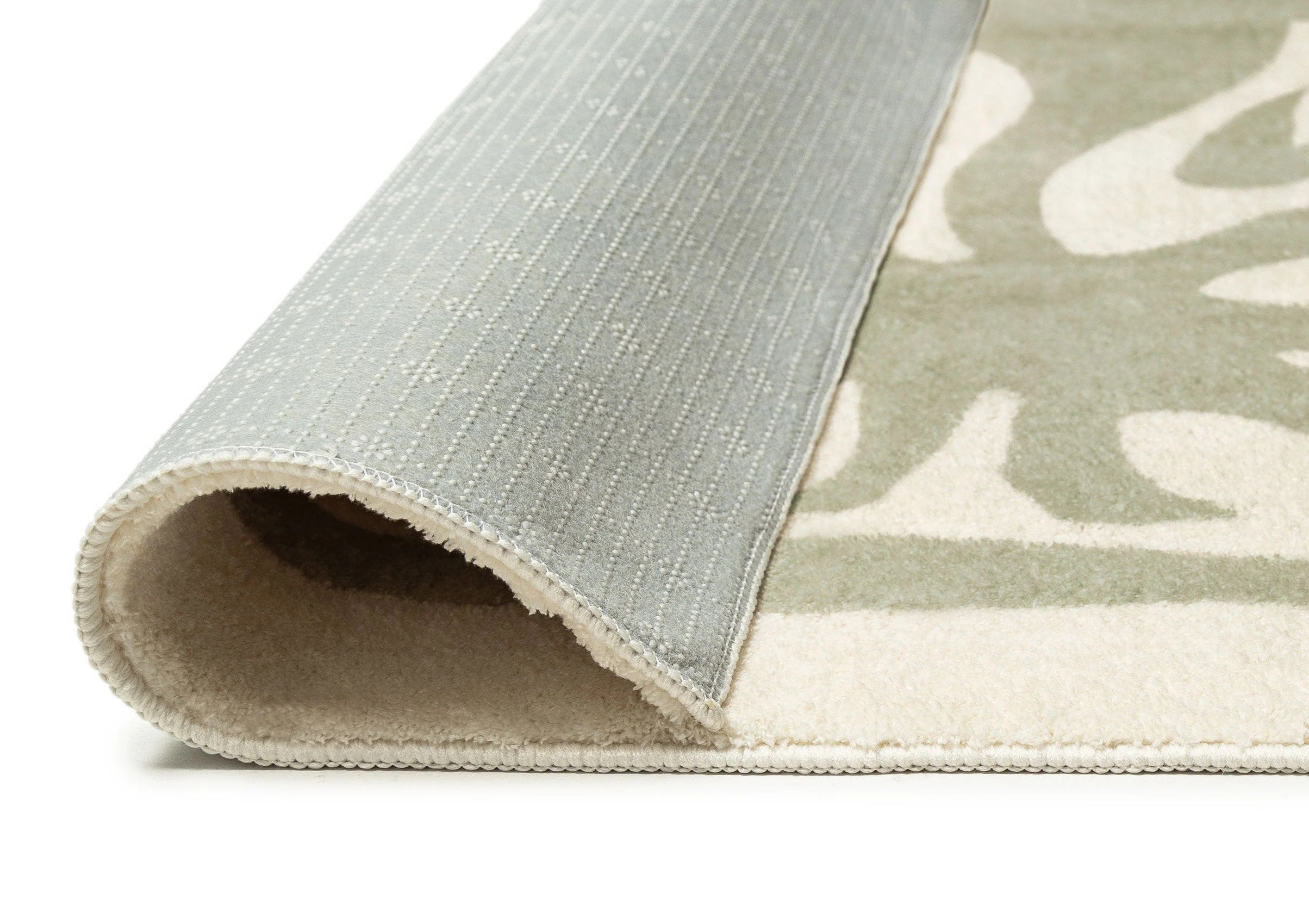 Alicia Sage Green Waves and Palms Washable Rug - Image 8