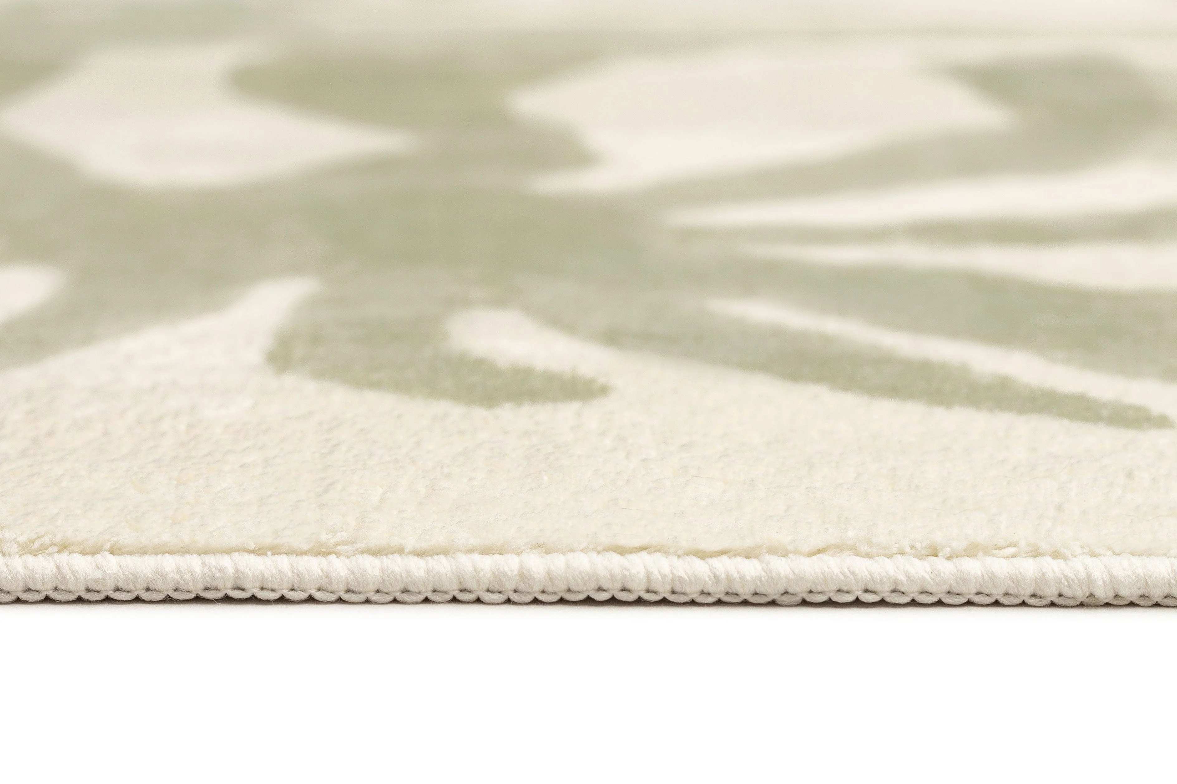 Alicia Sage Green Waves and Palms Washable Rug - Image 9