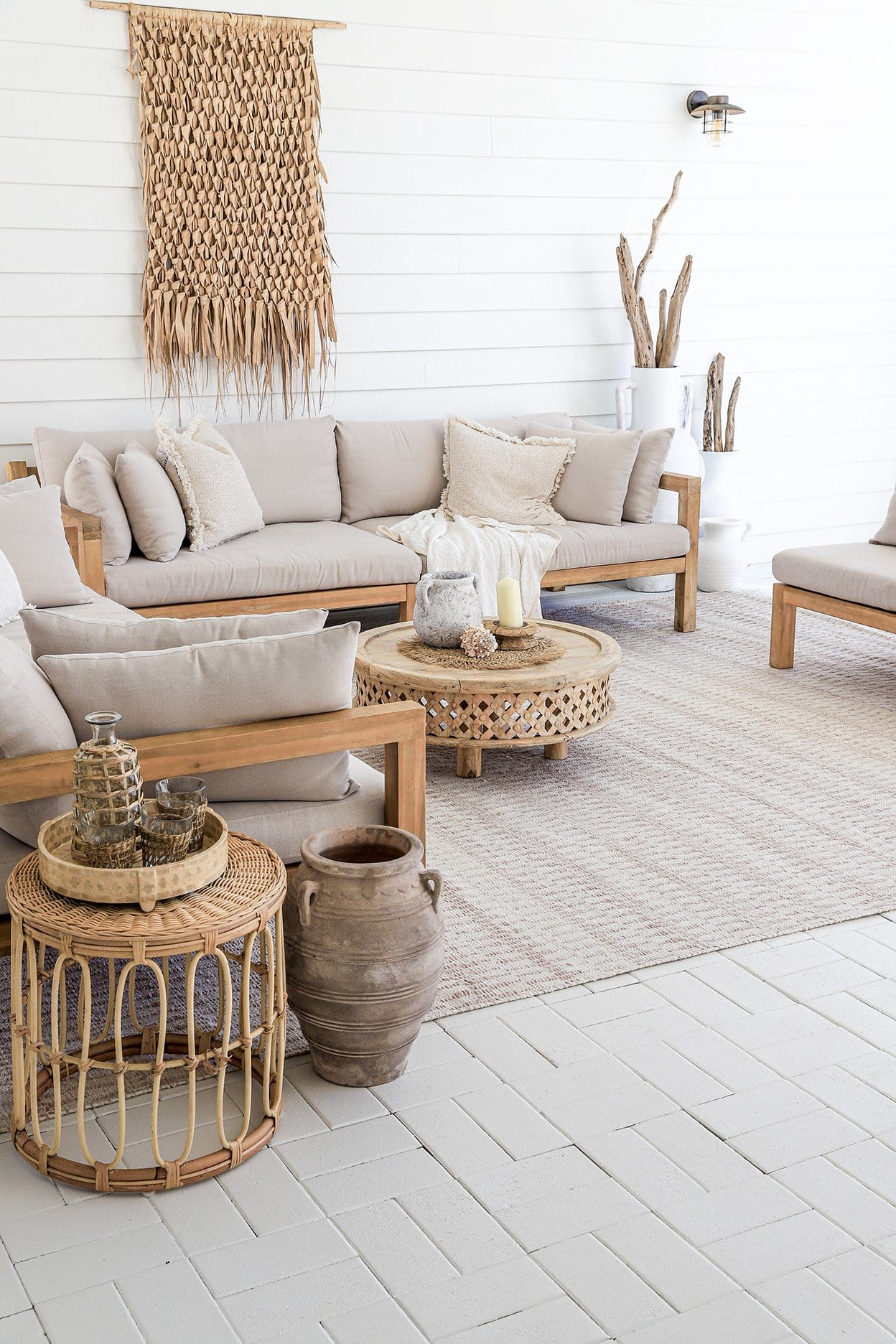 Alva Taupe & Ivory Flatweave Indoor Outdoor Rug - Image 4