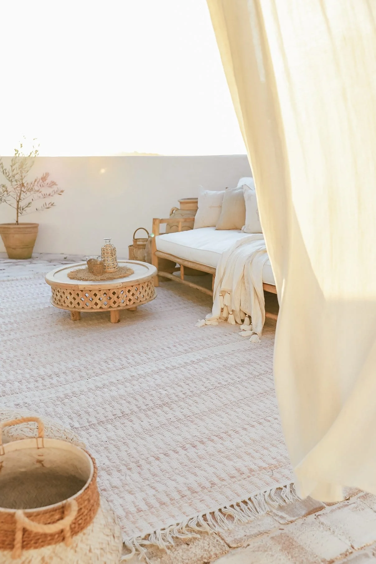 Alva Taupe & Ivory Flatweave Indoor Outdoor Rug - Image 6