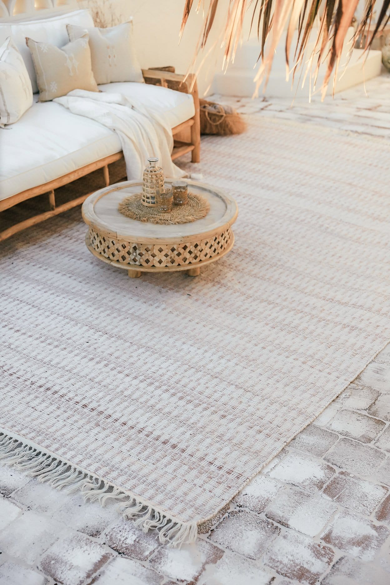 Alva Taupe & Ivory Flatweave Indoor Outdoor Rug - Image 7
