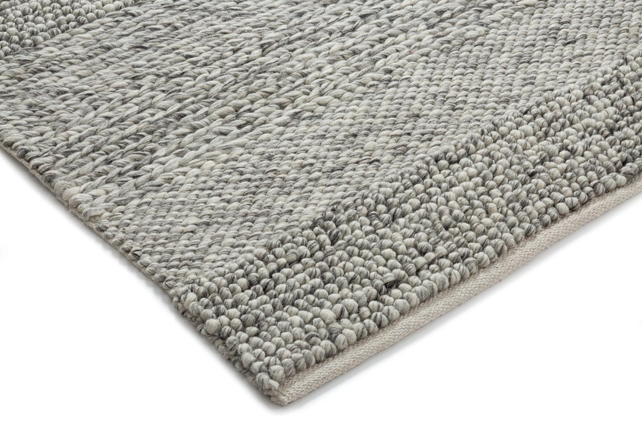 Amalie Marbled Grey Braided and Looped Rug - Image 14