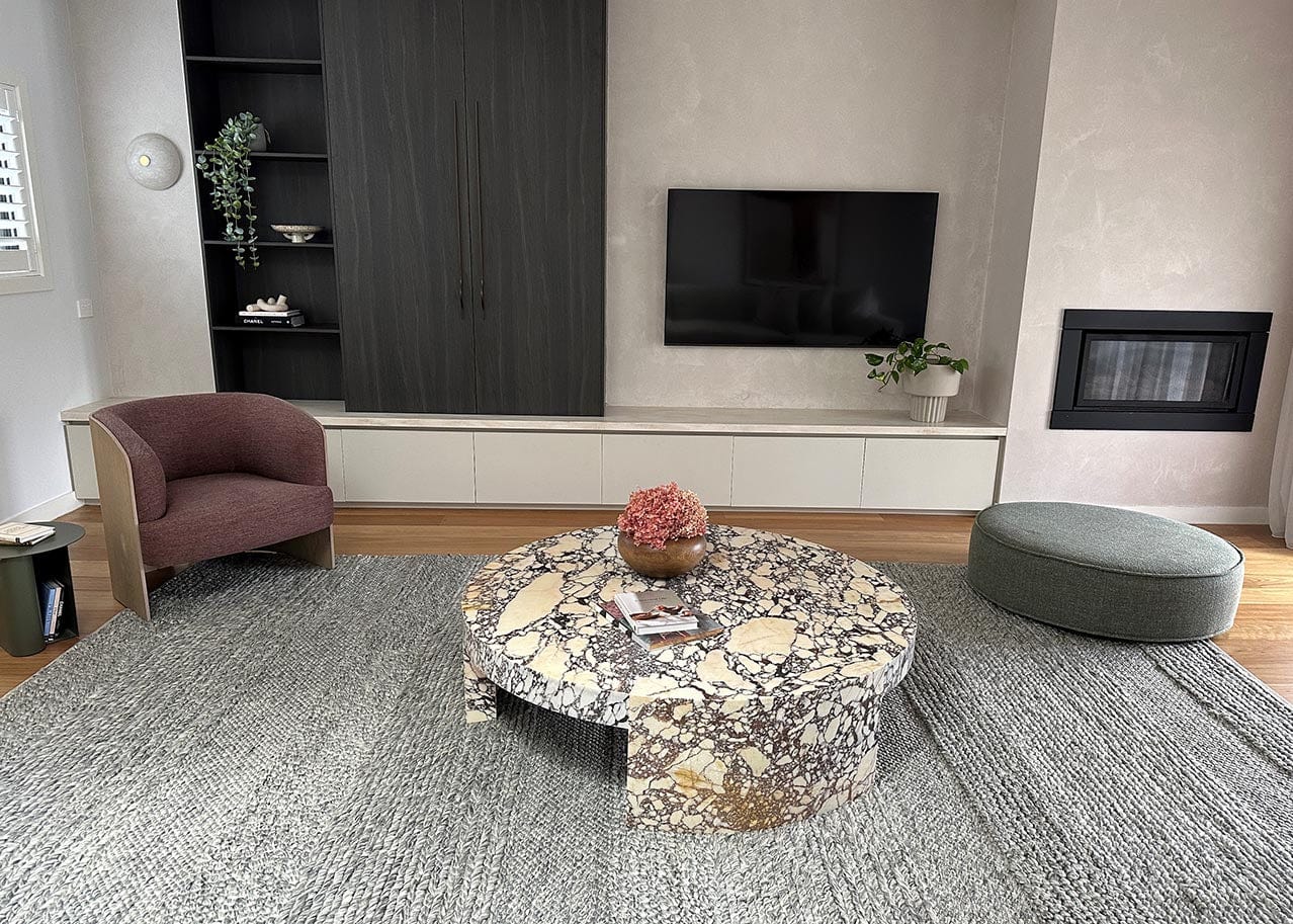 Amalie Marbled Grey Braided and Looped Rug - Image 5