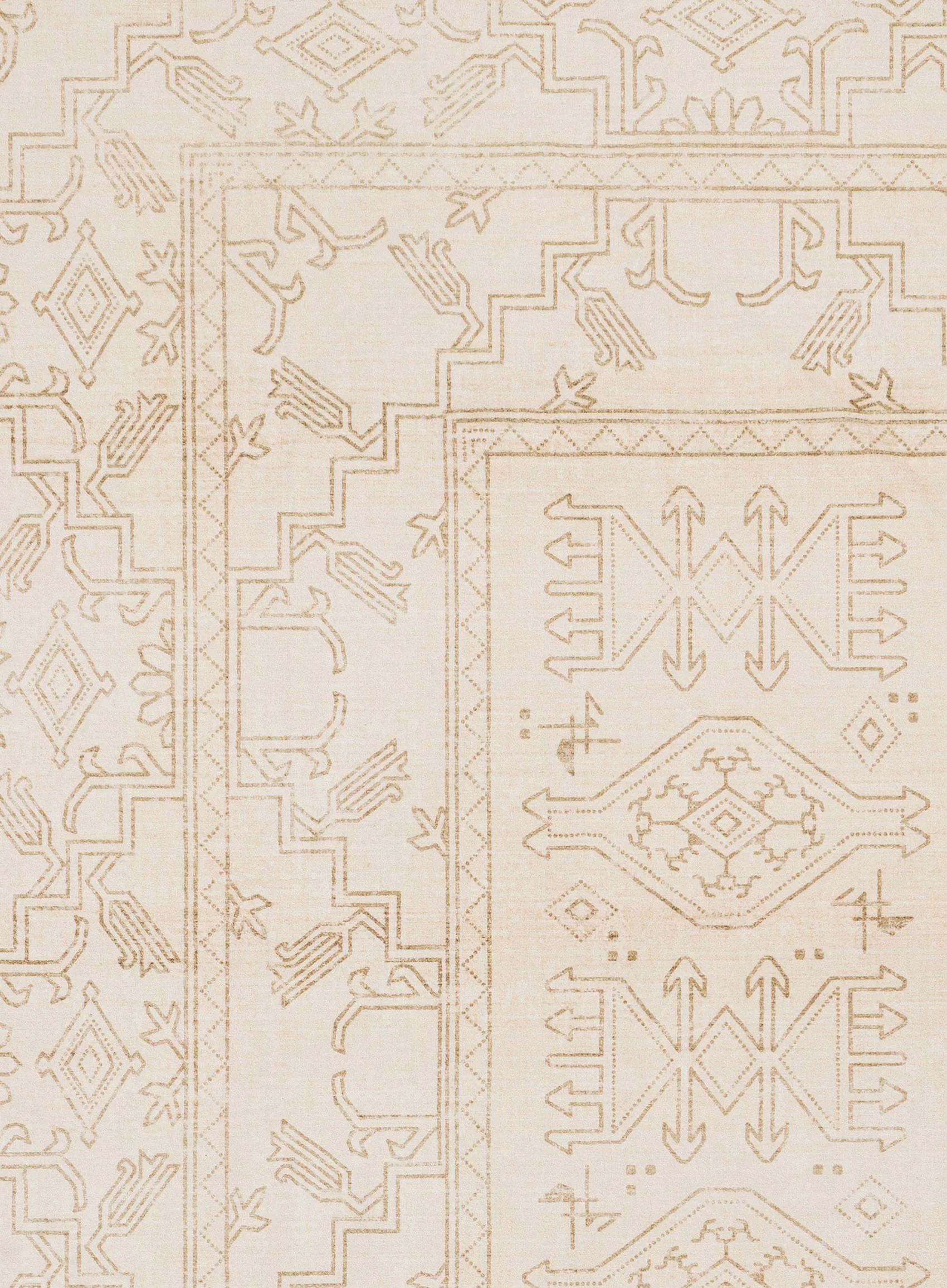 Anais Cream Medallion Washable Rug - Image 10