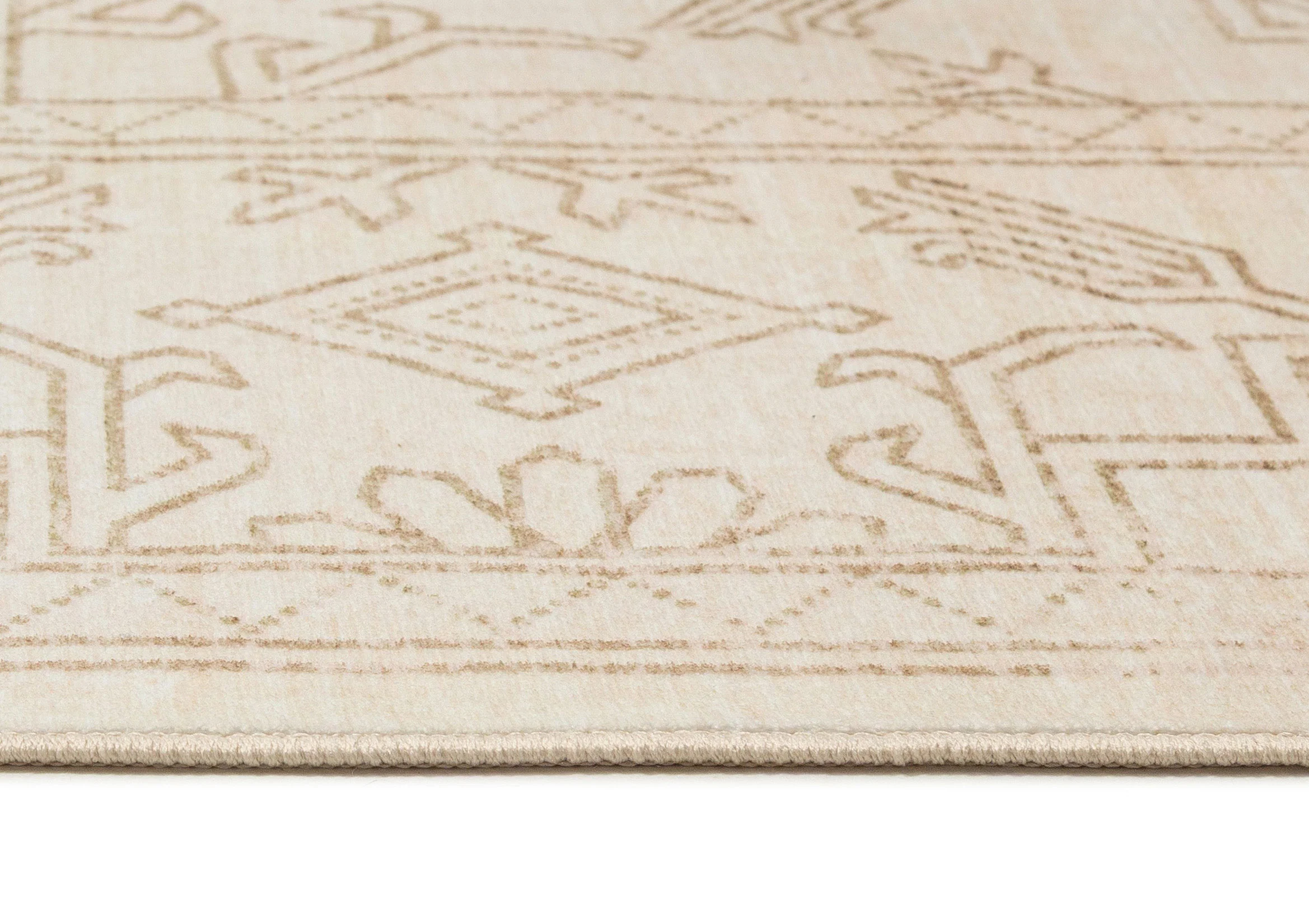 Anais Cream Medallion Washable Rug - Image 8