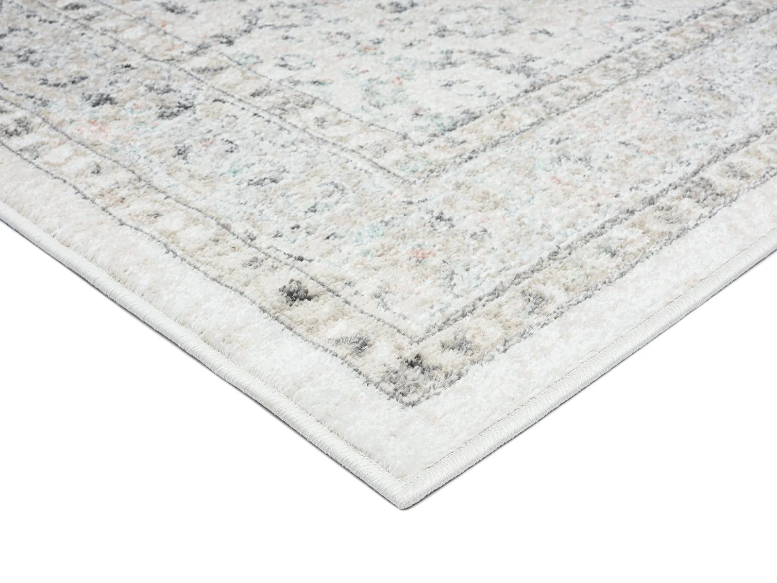 Anine Cream And Grey Multi-Colour Traditional Floral Rug - Image 5