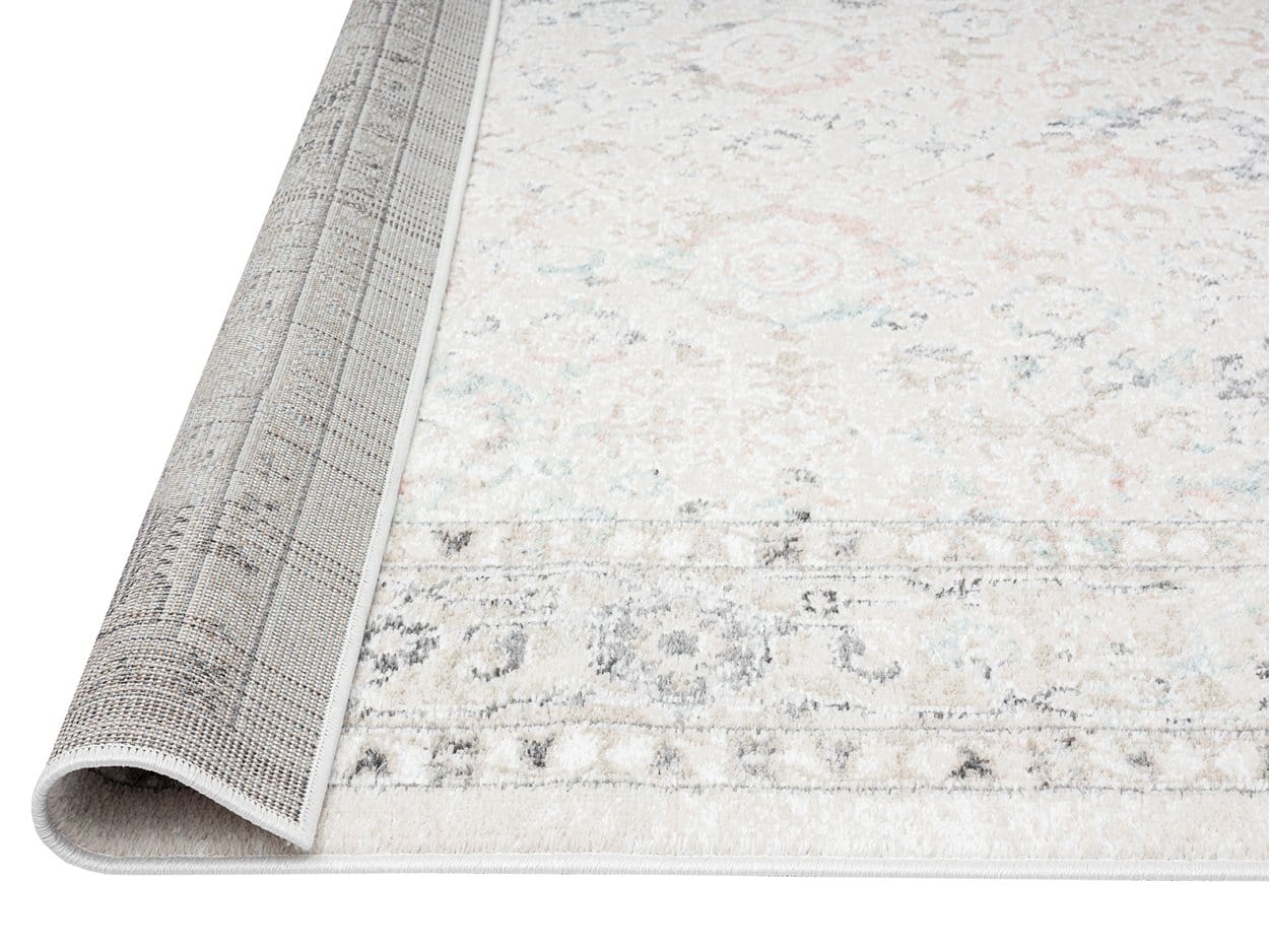 Anine Cream And Grey Multi-Colour Traditional Floral Rug - Image 7