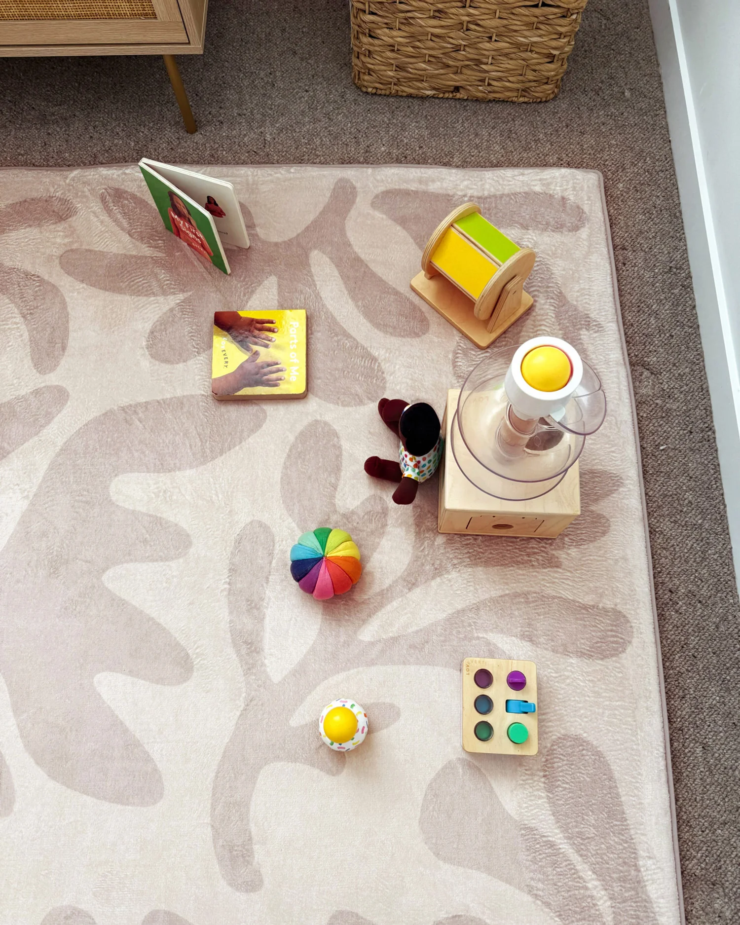 Antem Cream Beige Shapes Rollie Pollie Playmat - Image 2