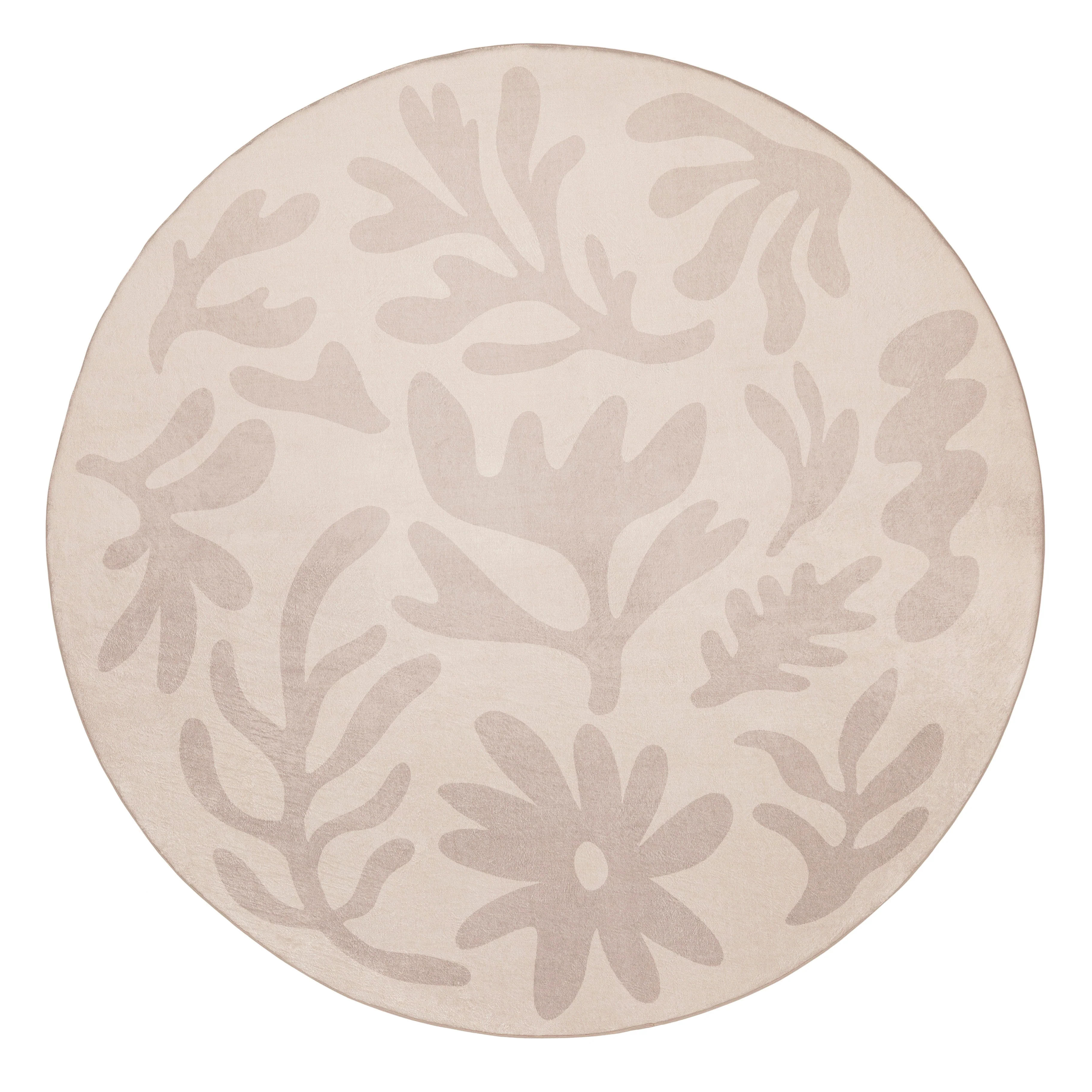 Antem Cream Beige Shapes Rollie Pollie Round Playmat