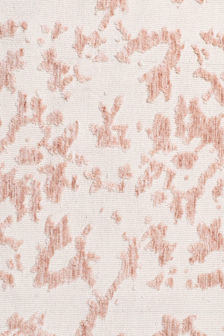 Aria Pink and Ivory Floral Transitional Round Rug - Image 5
