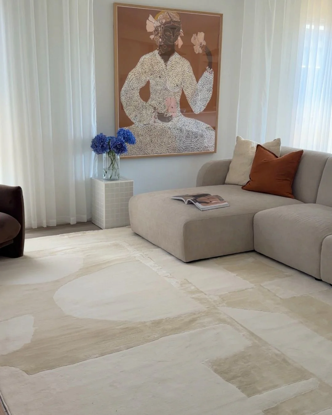 Arisa Neutral Geometric Rug - Image 2