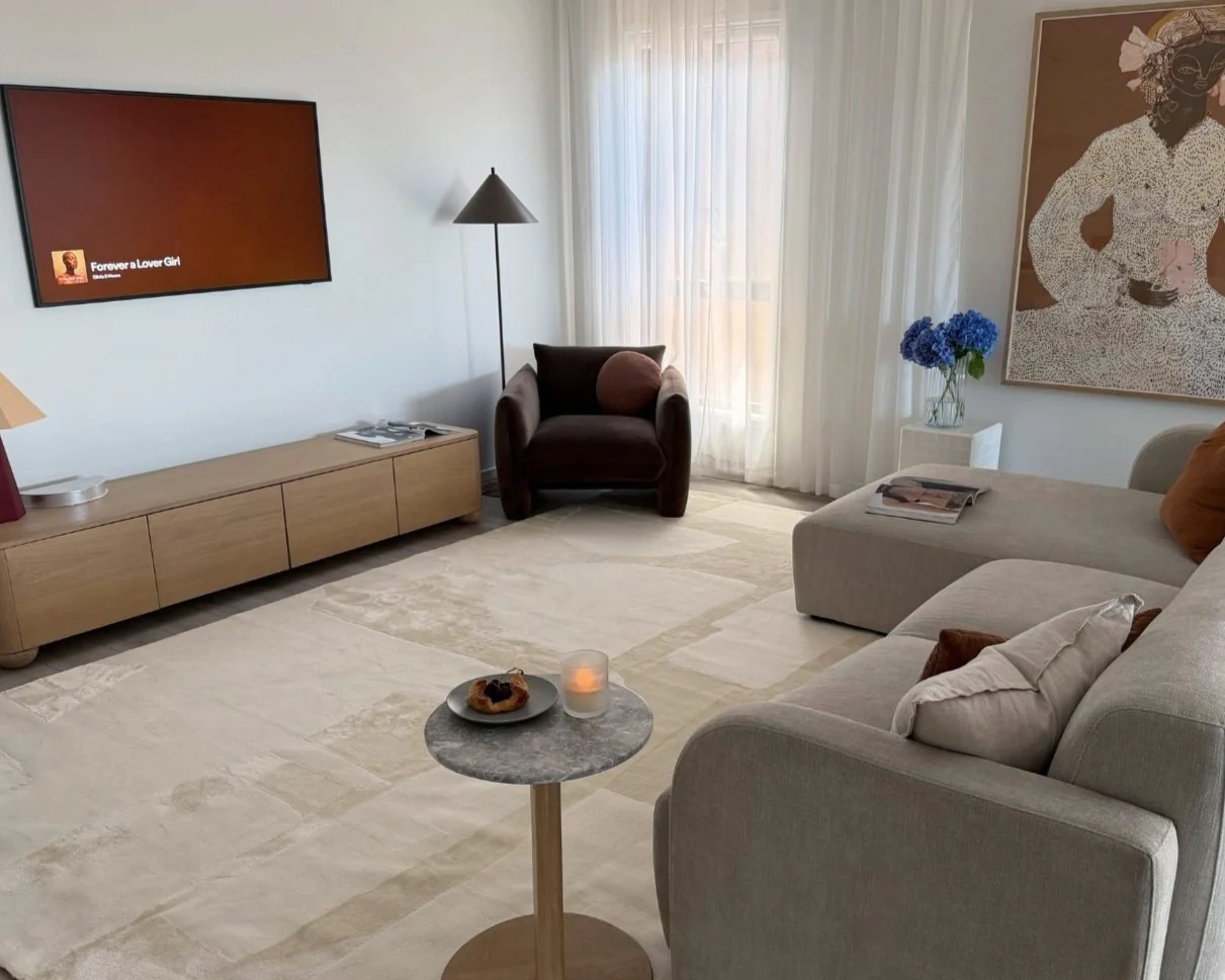Arisa Neutral Geometric Rug - Image 3