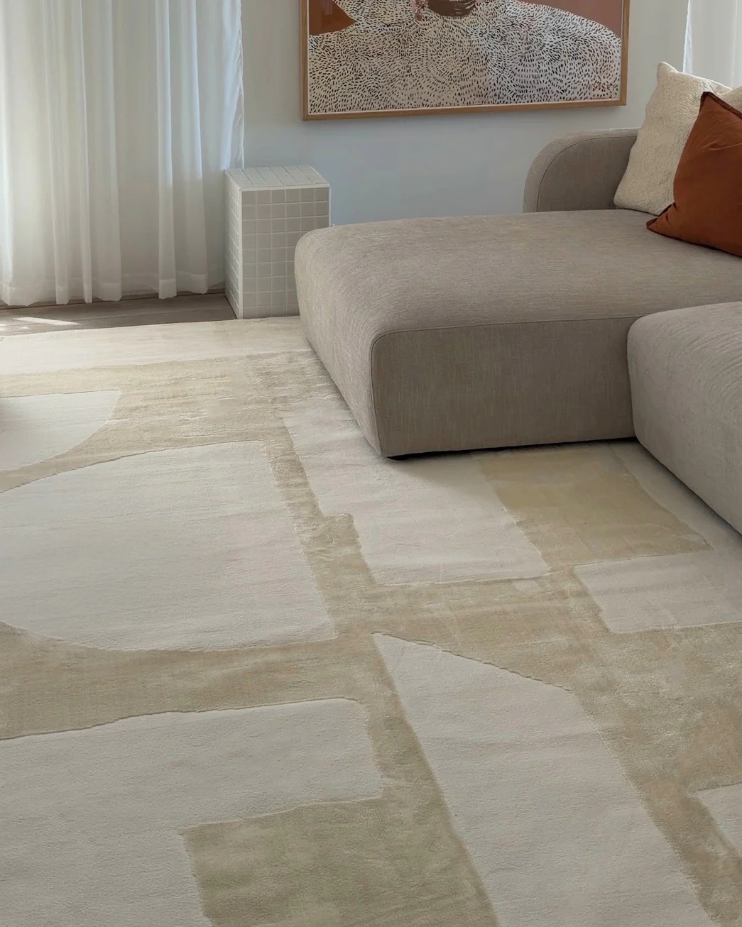 Arisa Neutral Geometric Rug - Image 5
