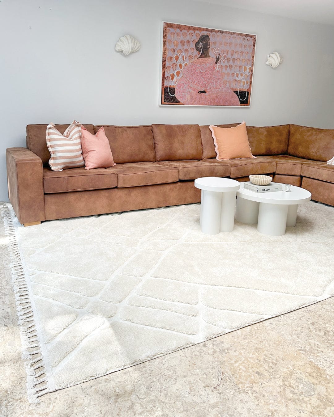 Arizona Ivory Tribal Rug - Image 6