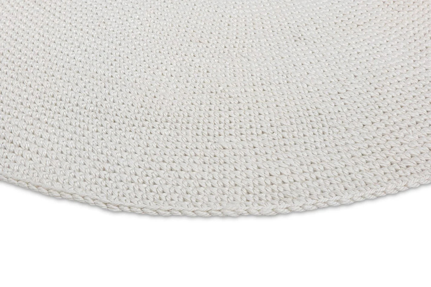 Arlenis Ivory Crochet Indoor Outdoor Round Rug - Image 7