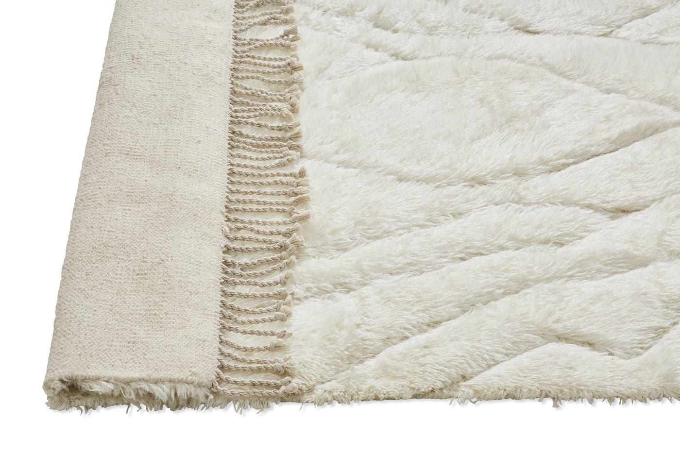 Ashanti Tribal Pattern Berber Wool Shag Rug - Image 17