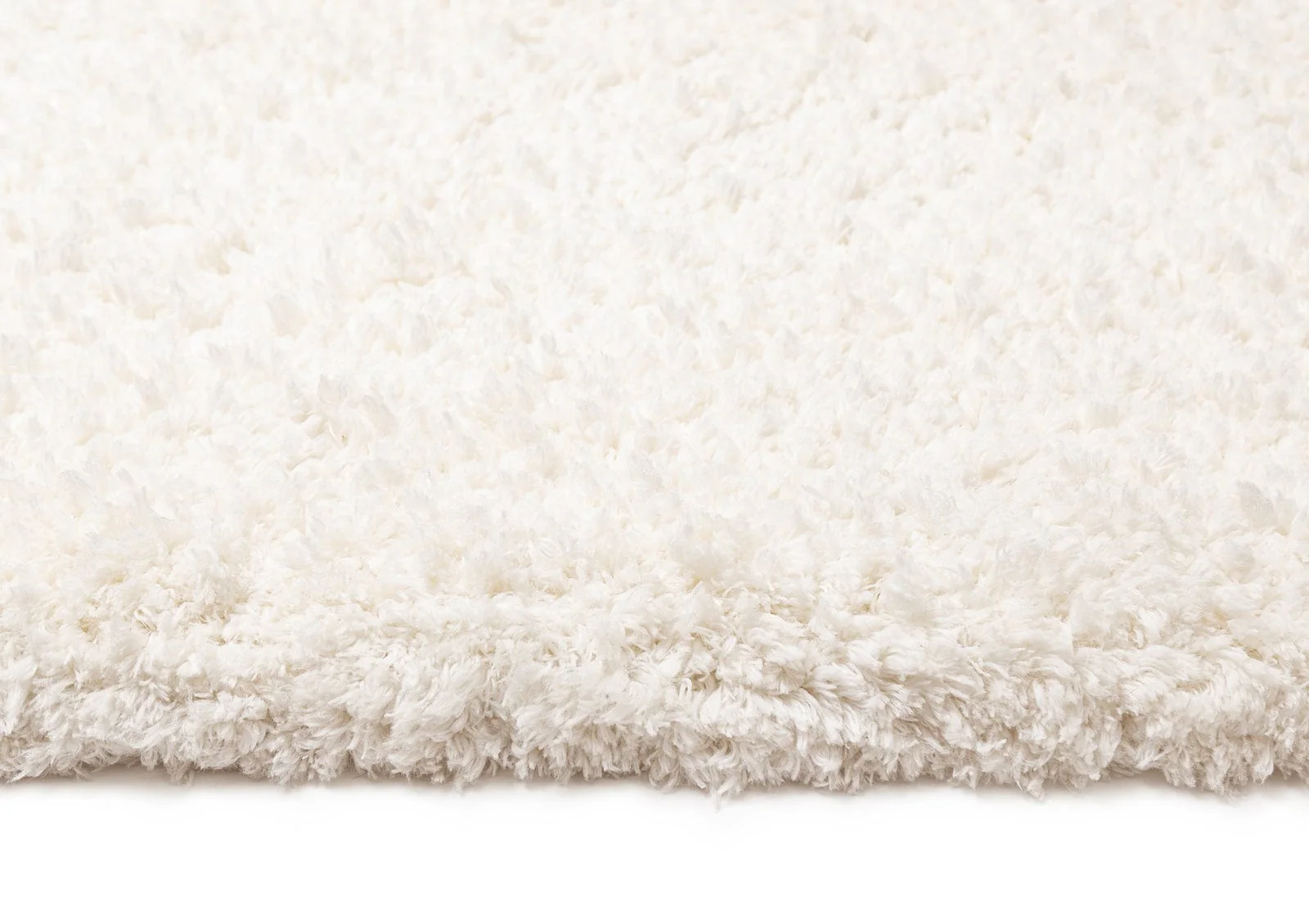 Athena Ivory Handmade Shag Rug - Image 7