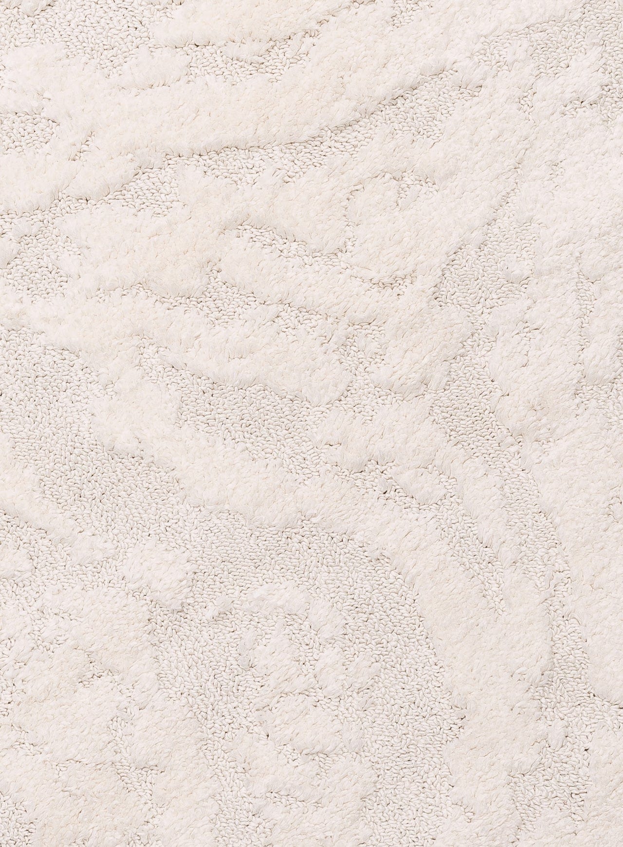 Aurora Ivory Cream Abstract Textured Round Rug - Image 11