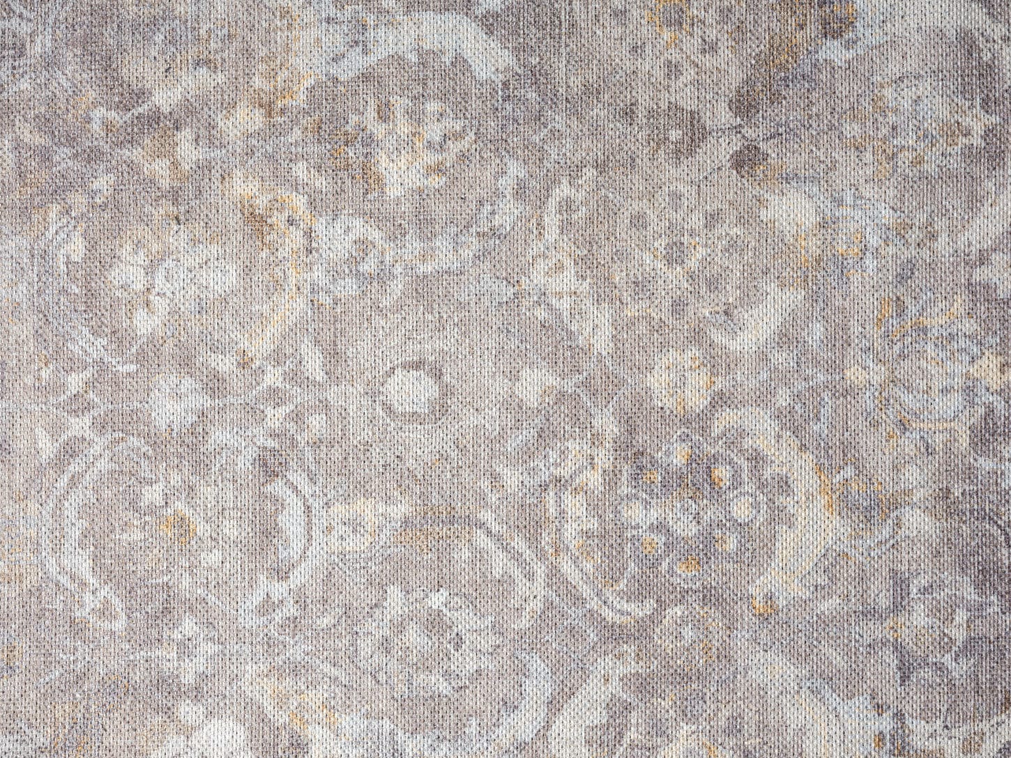 Ava Grey and Gold Traditional Distressed Washable Rug - Image 16