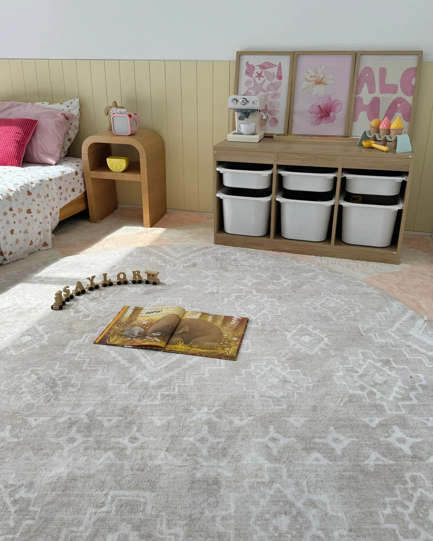 Ayah Neutral Plush Rollie Pollie Round Playmat - Image 3