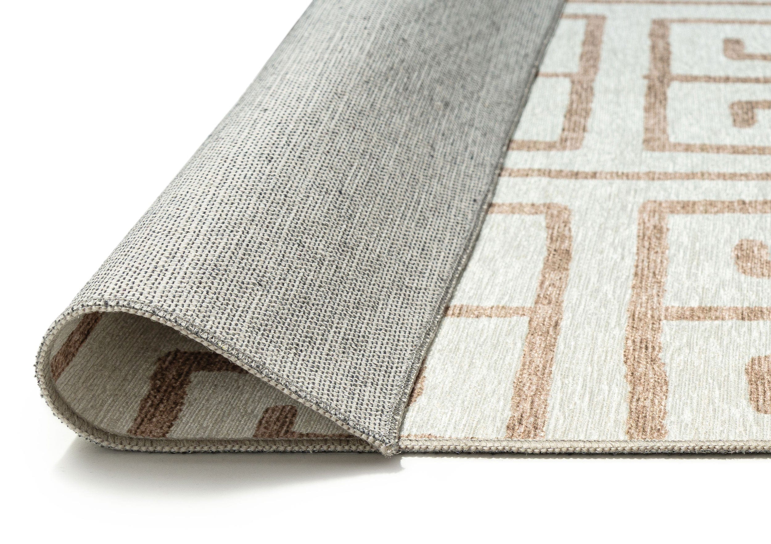 Ayat Beige Cream Indoor Outdoor Washable Rug - Image 9