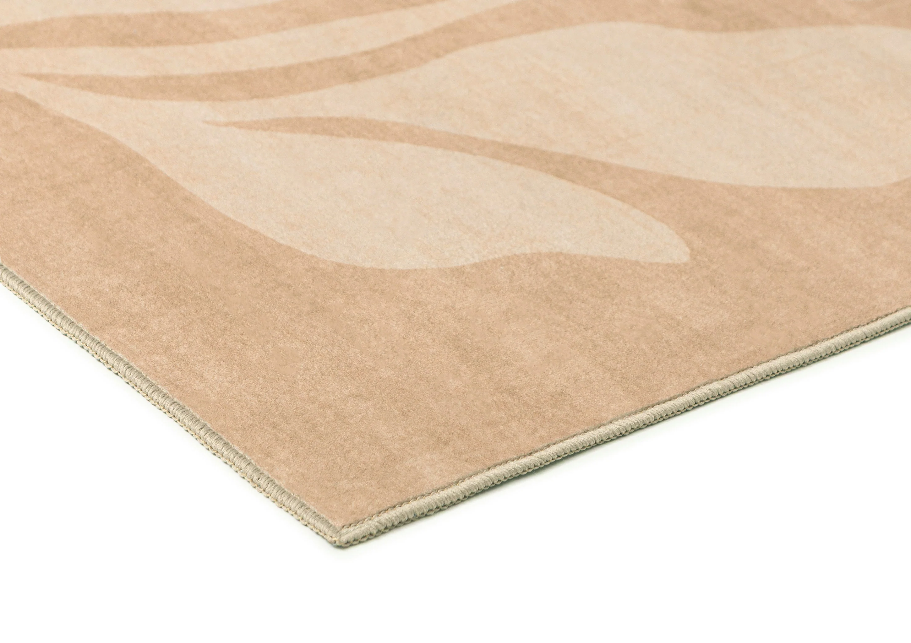 Ayesha Brown Floral Washable Rug - Image 2