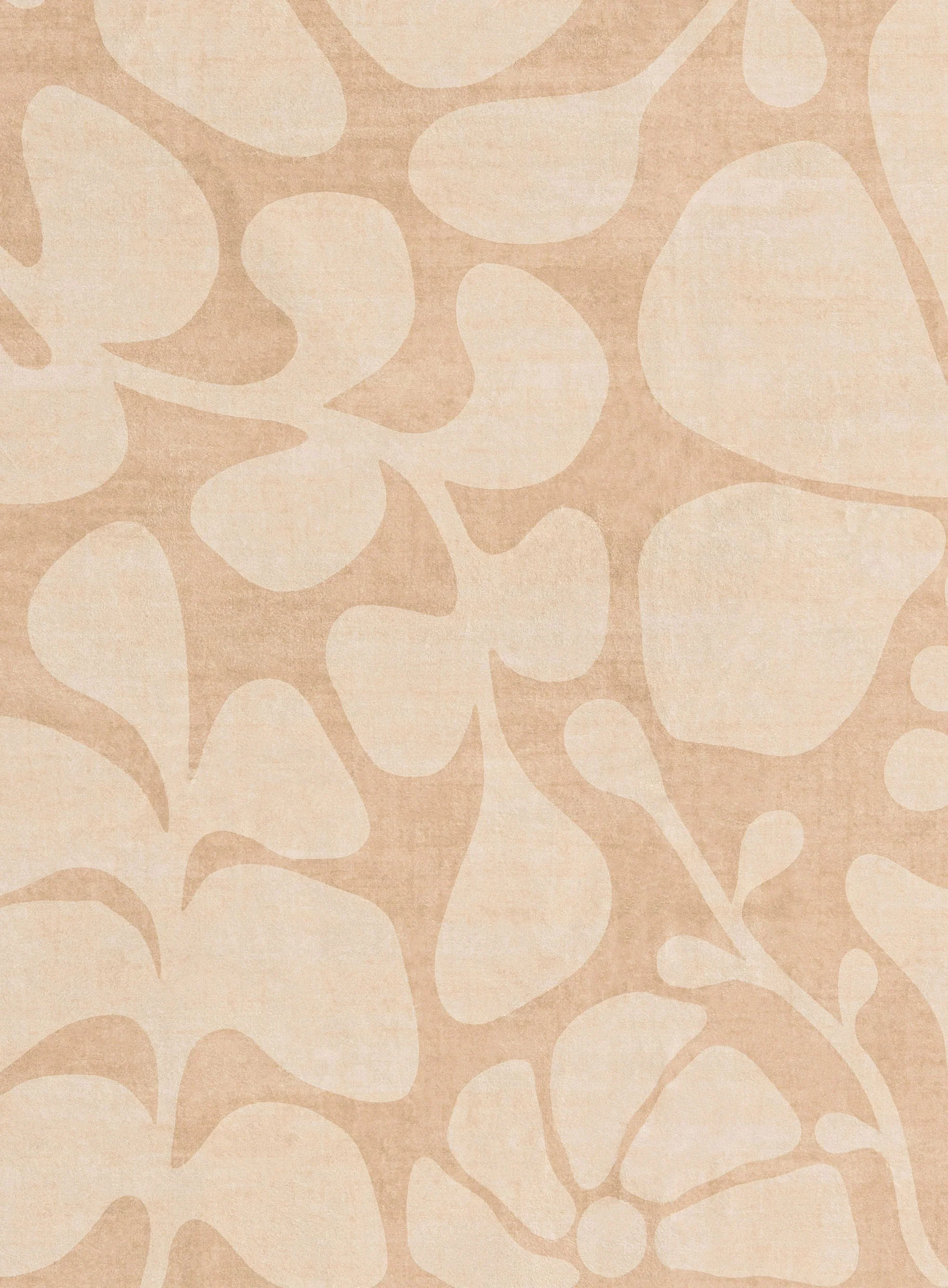 Ayesha Brown Floral Washable Rug - Image 5