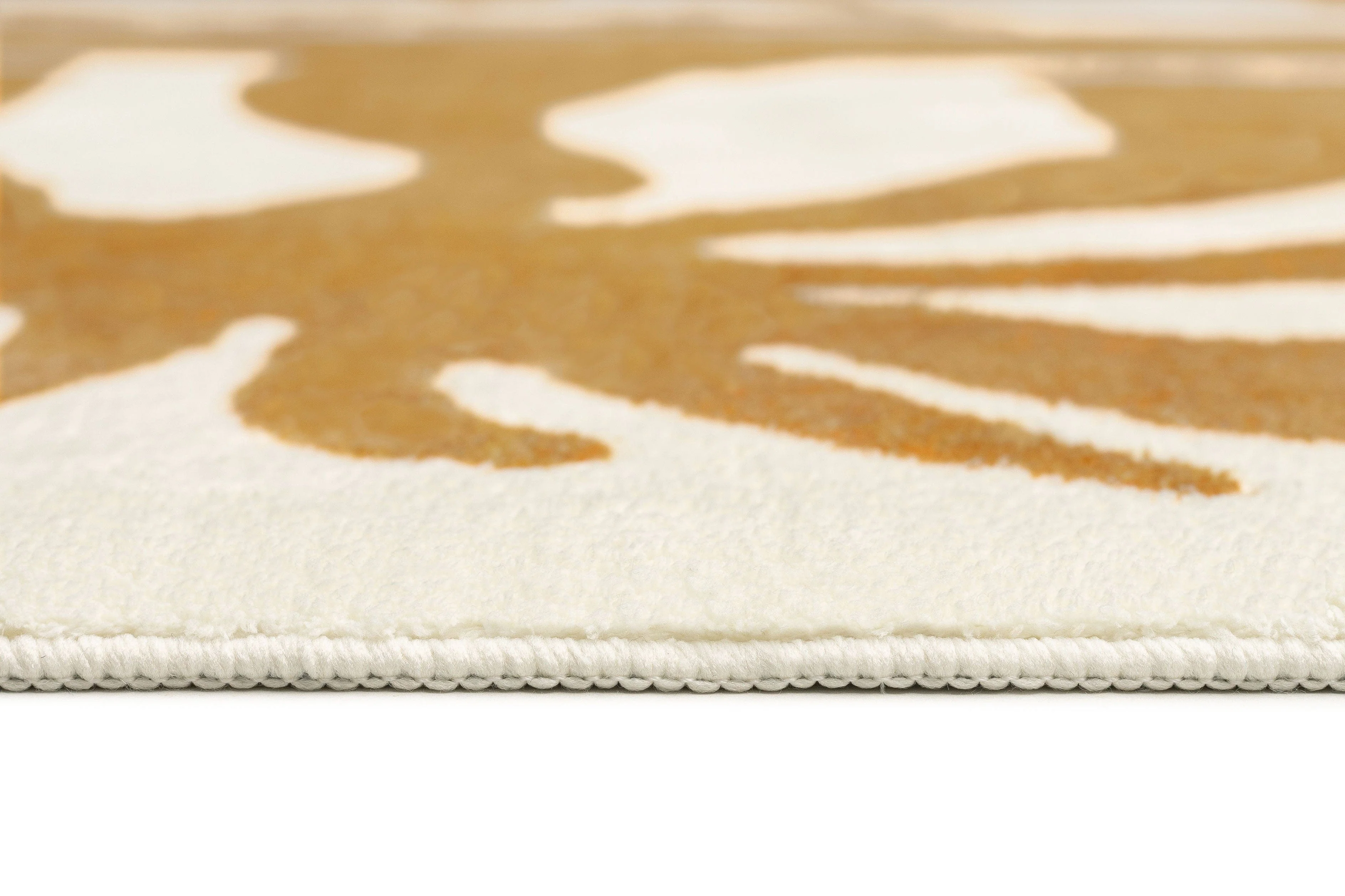 Azalea Brown Tan Waves and Palms Washable Rug - Image 10