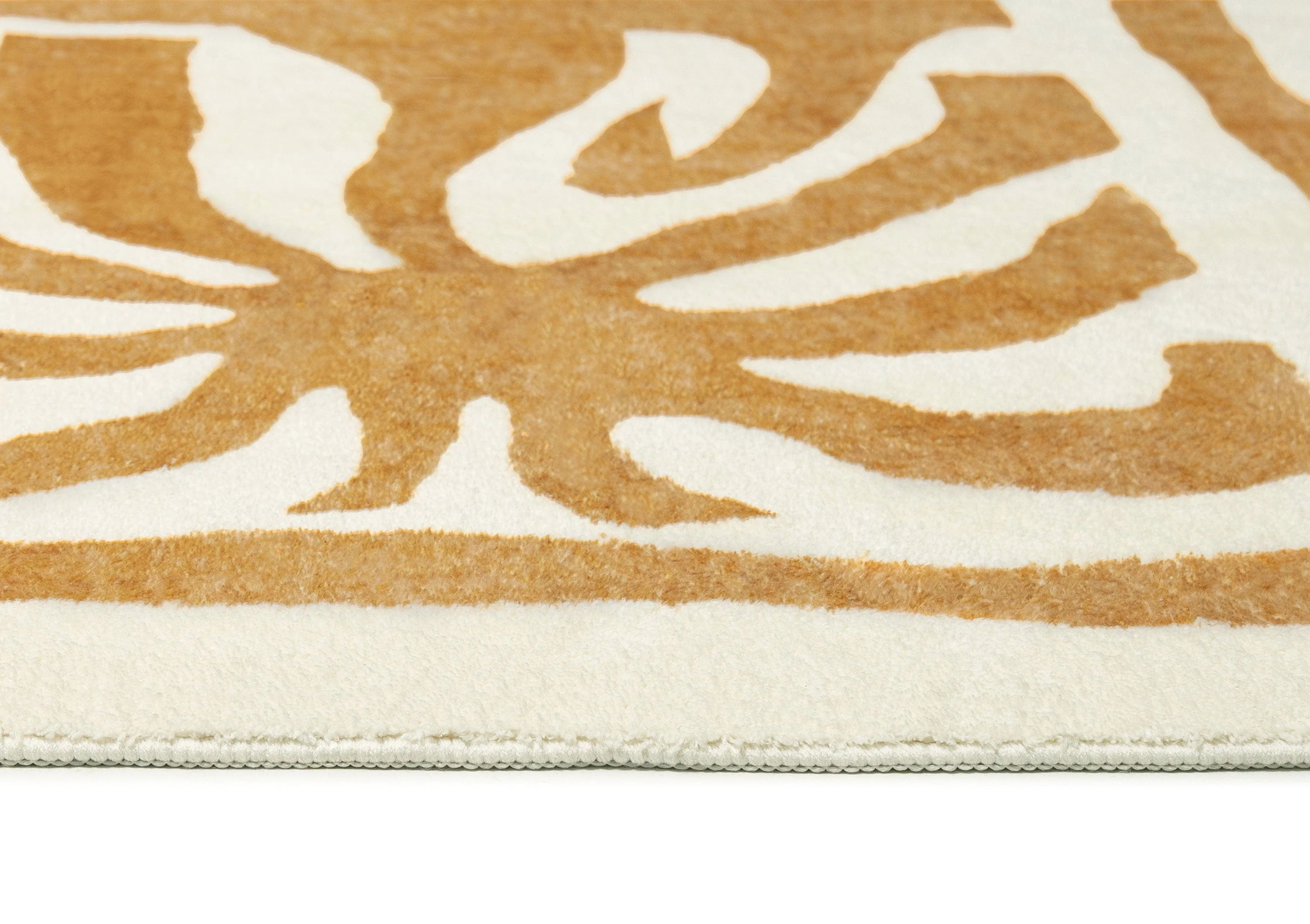 Azalea Brown Tan Waves and Palms Washable Rug - Image 8