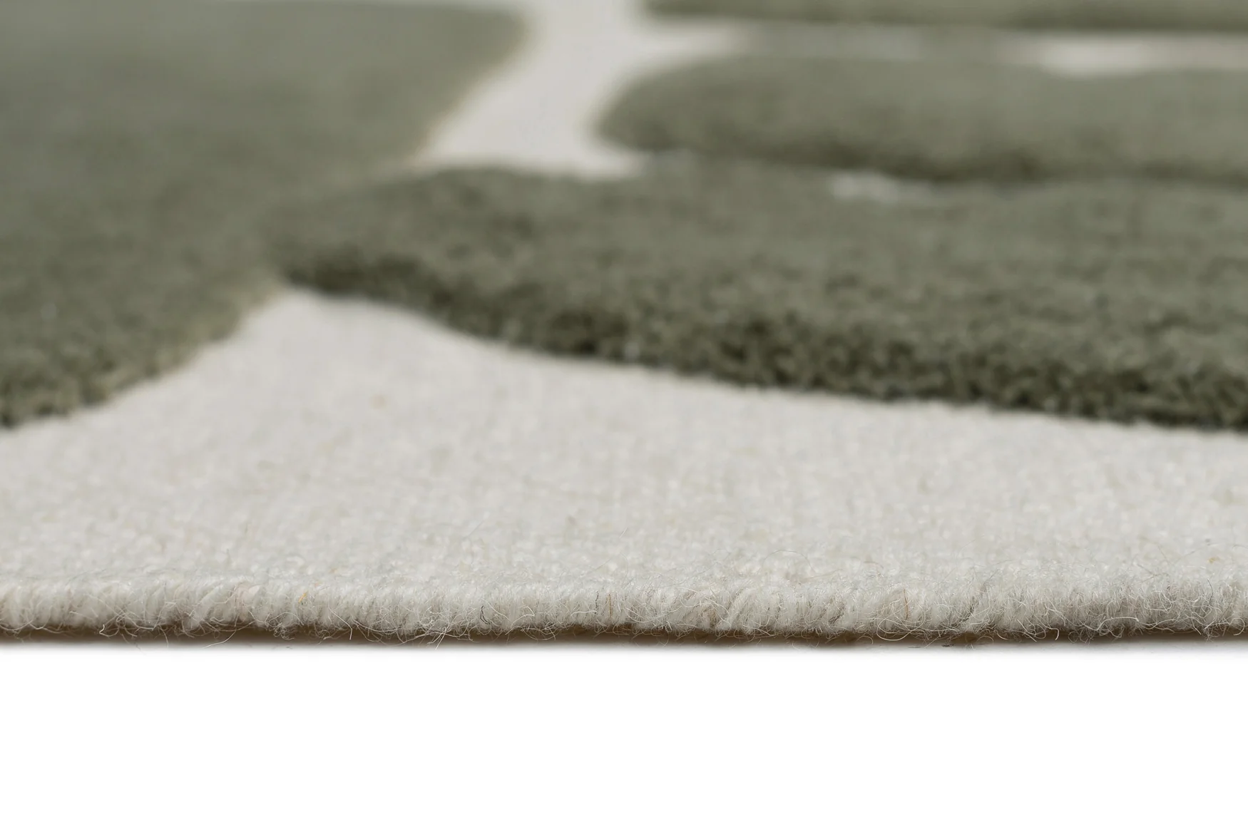 Azibo Green Abstract Washable Wool Rug - Image 12