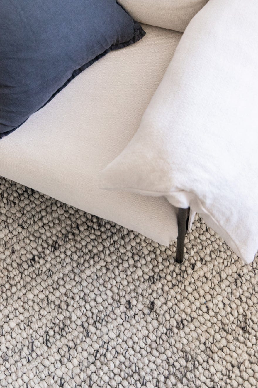 Azizah Marble Grey Looped Wool Rug - Image 5